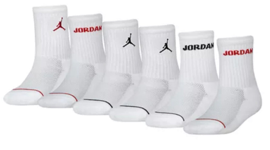 "jordan kids socks ankle - 6 pack"