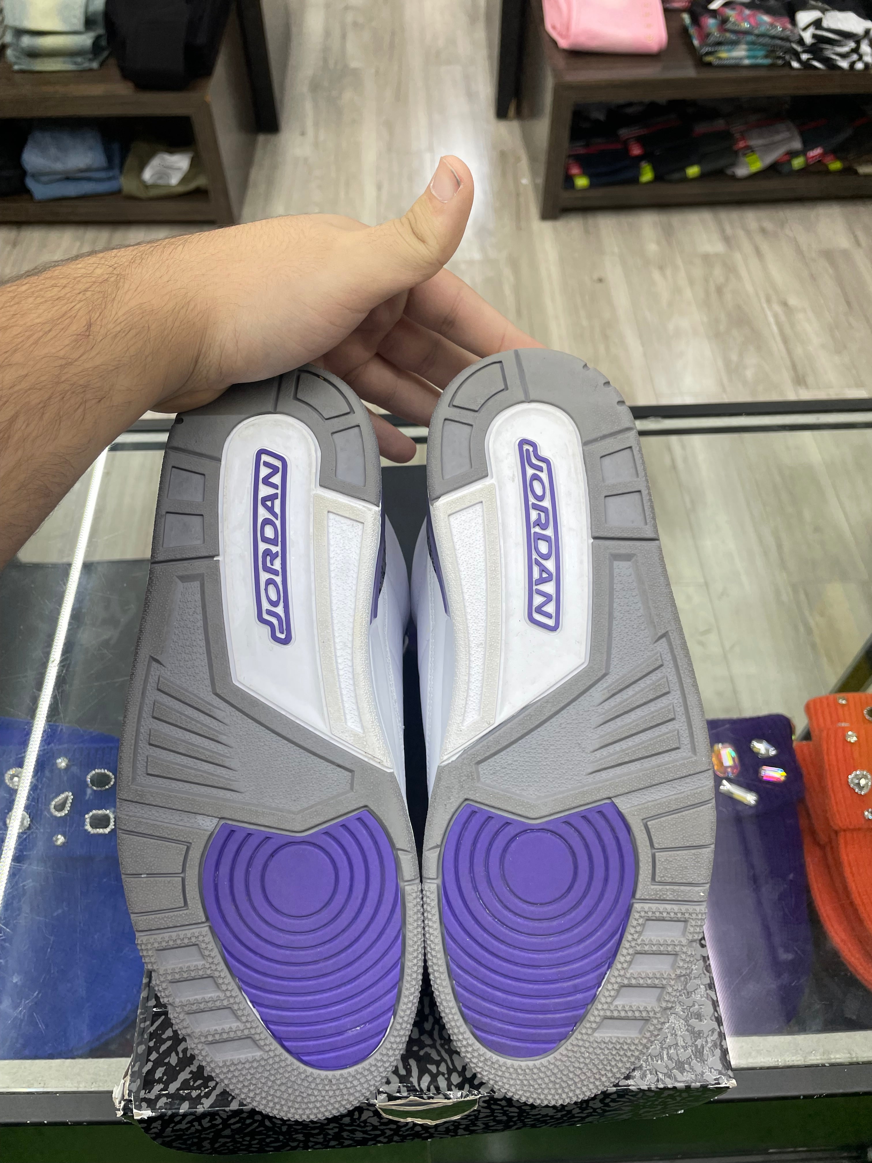 Air Jordan Retro 3 “Dark Iris” *Size 9.5 Preowned*