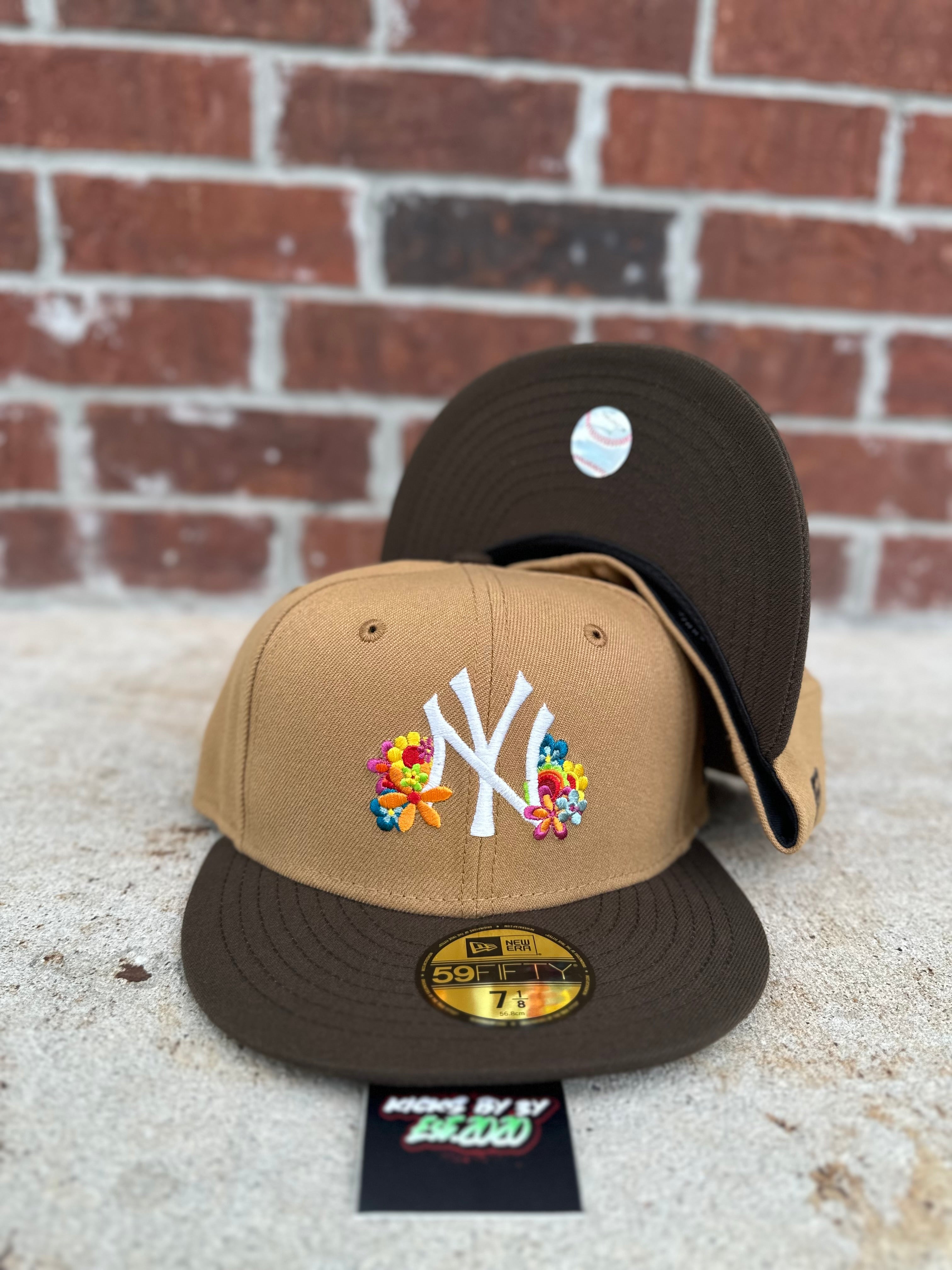 New Era 59 FIFTY Fitted "New York Yankees" Camel /Brown Flower