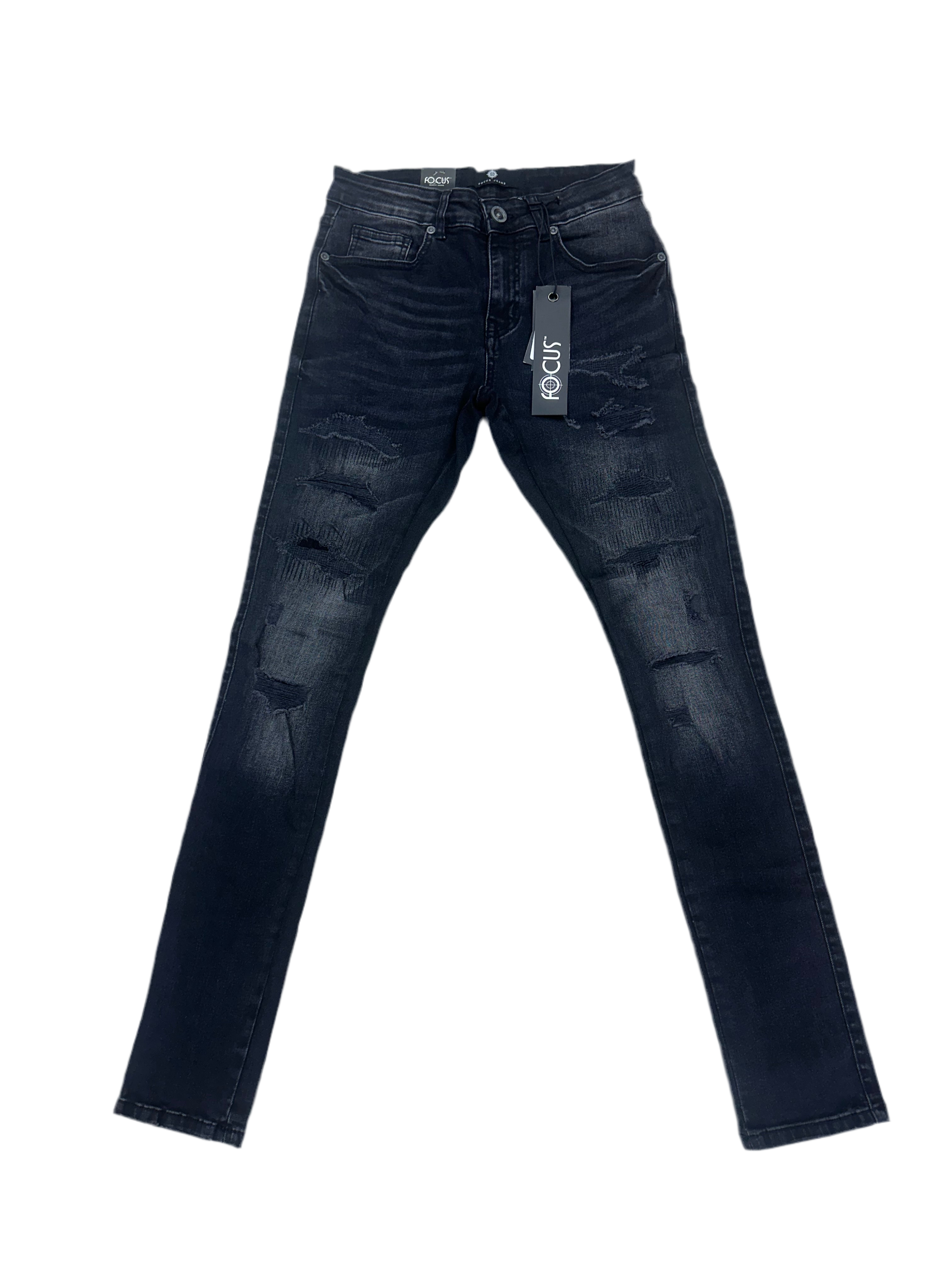 Focus Jeans “Ripped Black” Jeans