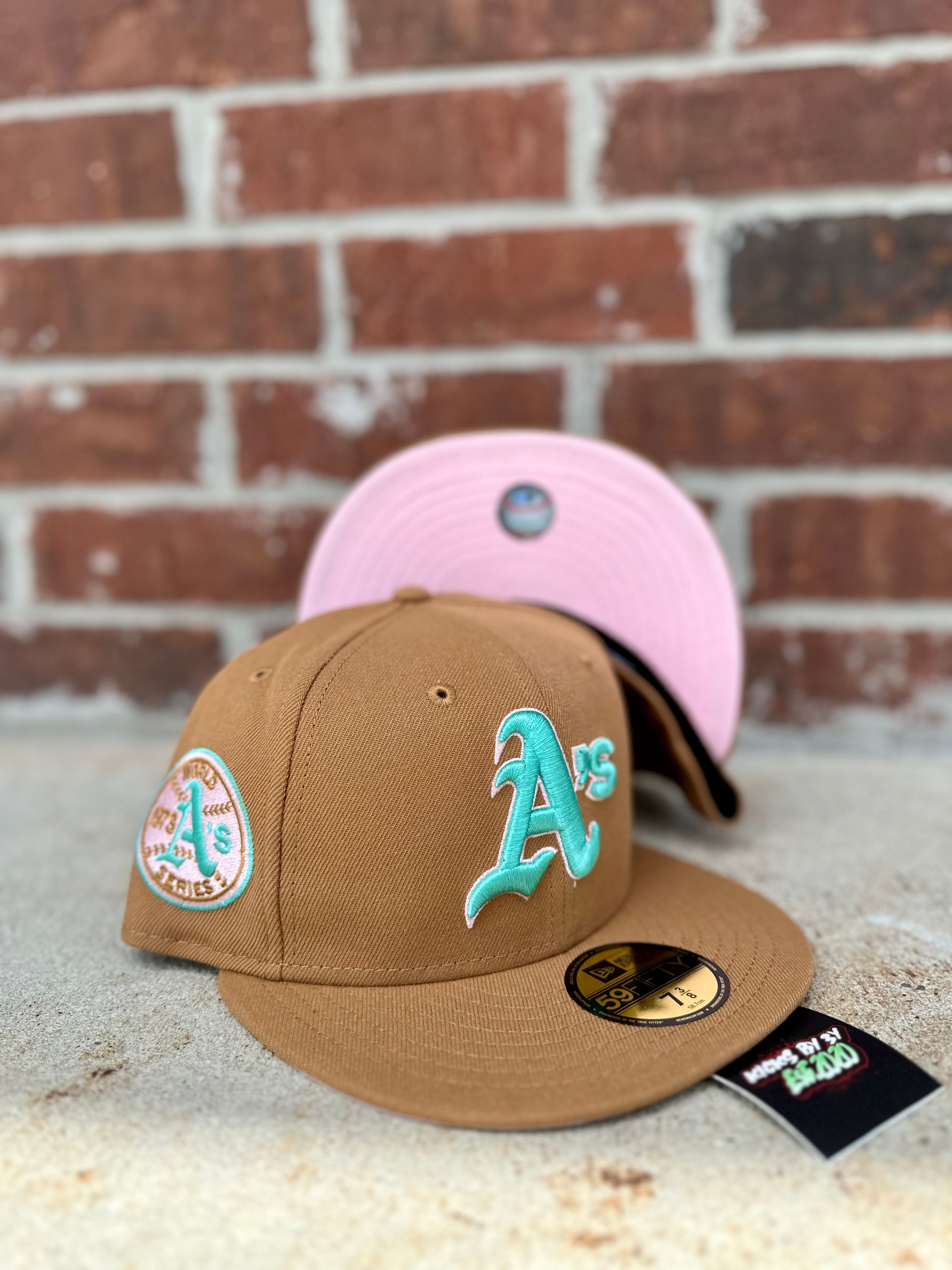 New Era 59 FIFTY Fitted "Oakland Athletics" Brown/Teal 1973 World Series