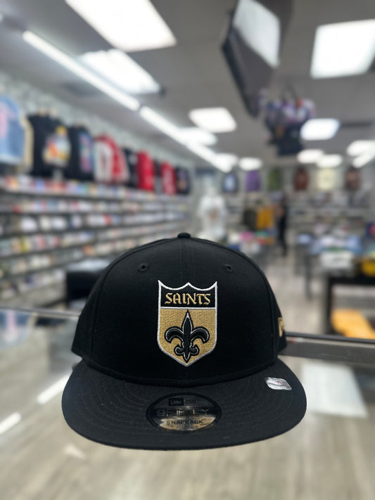 New Era Black 9FIFTY Snapback "New Orleans Saints" (Fleur De Lis Alternate Logo)