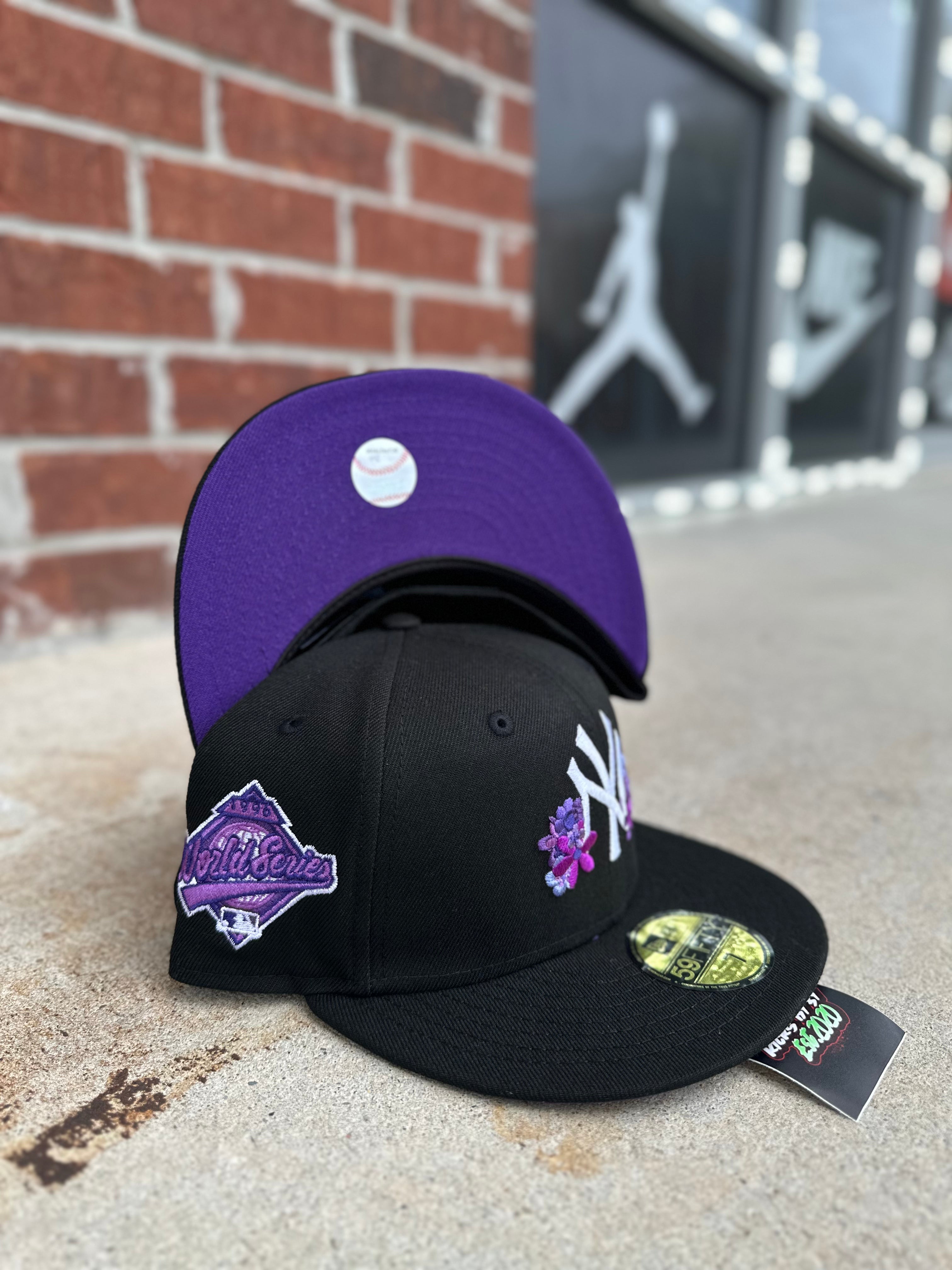 New Era 59 FIFTY Fitted "New York Yankees" 1996 Purple Flower World Series