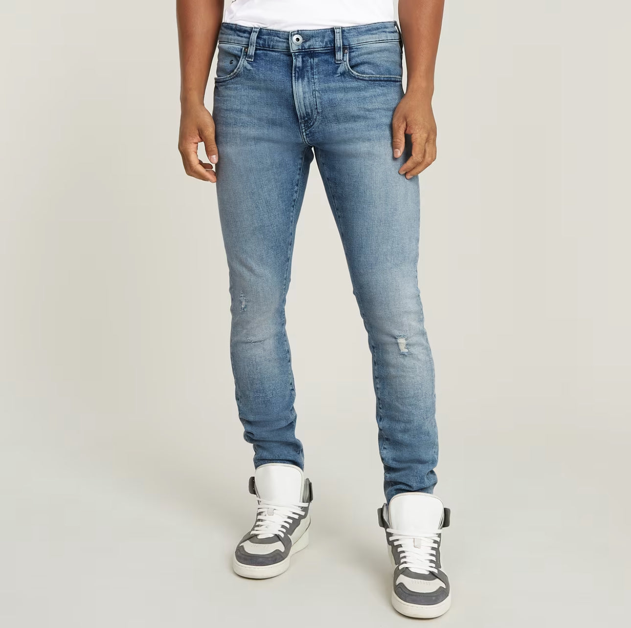 G-Star Raw "Revend FWD Skinny Jeans" (Antique Faded Icecap)