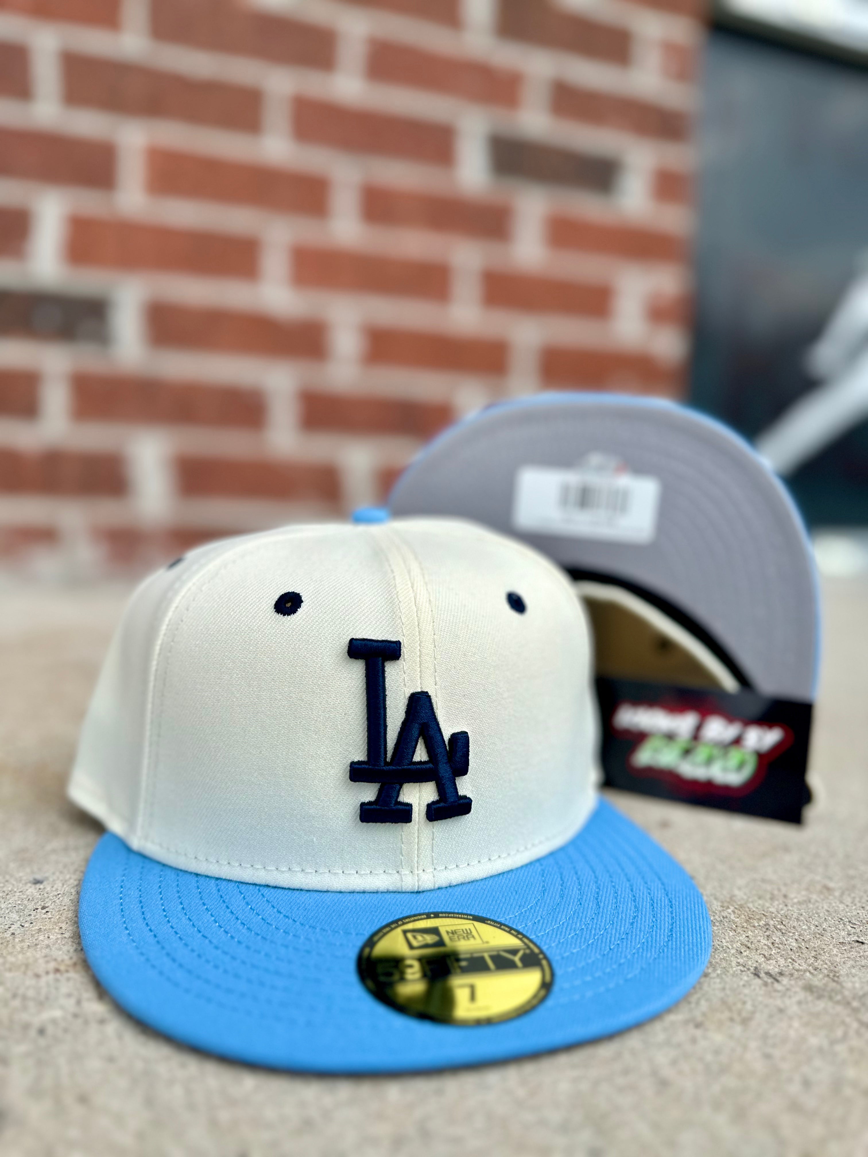 New Era 59 FIFTY Fitted "Los Angeles Dodgers" Baby Blue/Obsidian/Cream