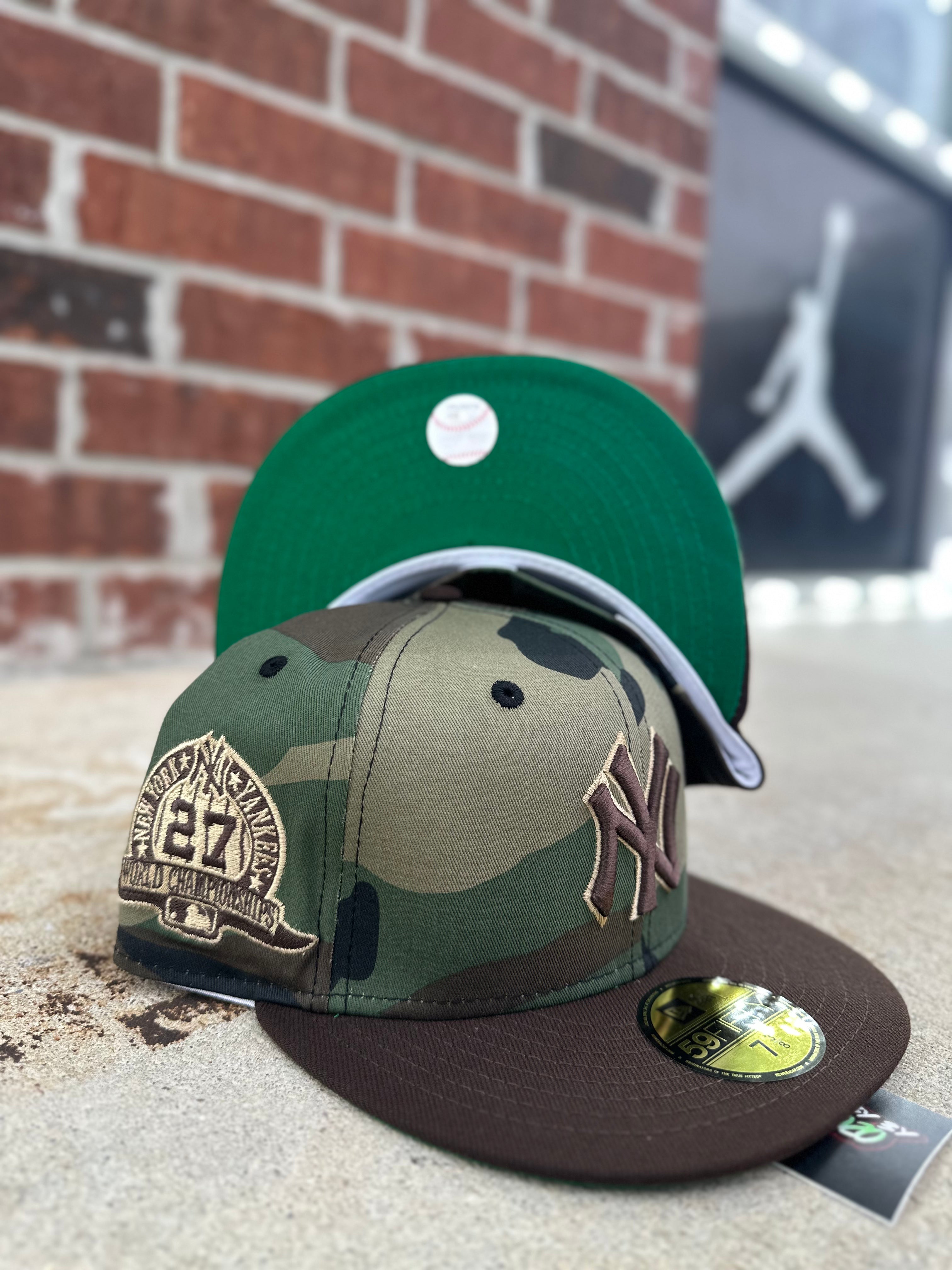 New Era 59 FIFTY Fitted "New York Yankees" 27x World Champions Camo/Mocha Brown