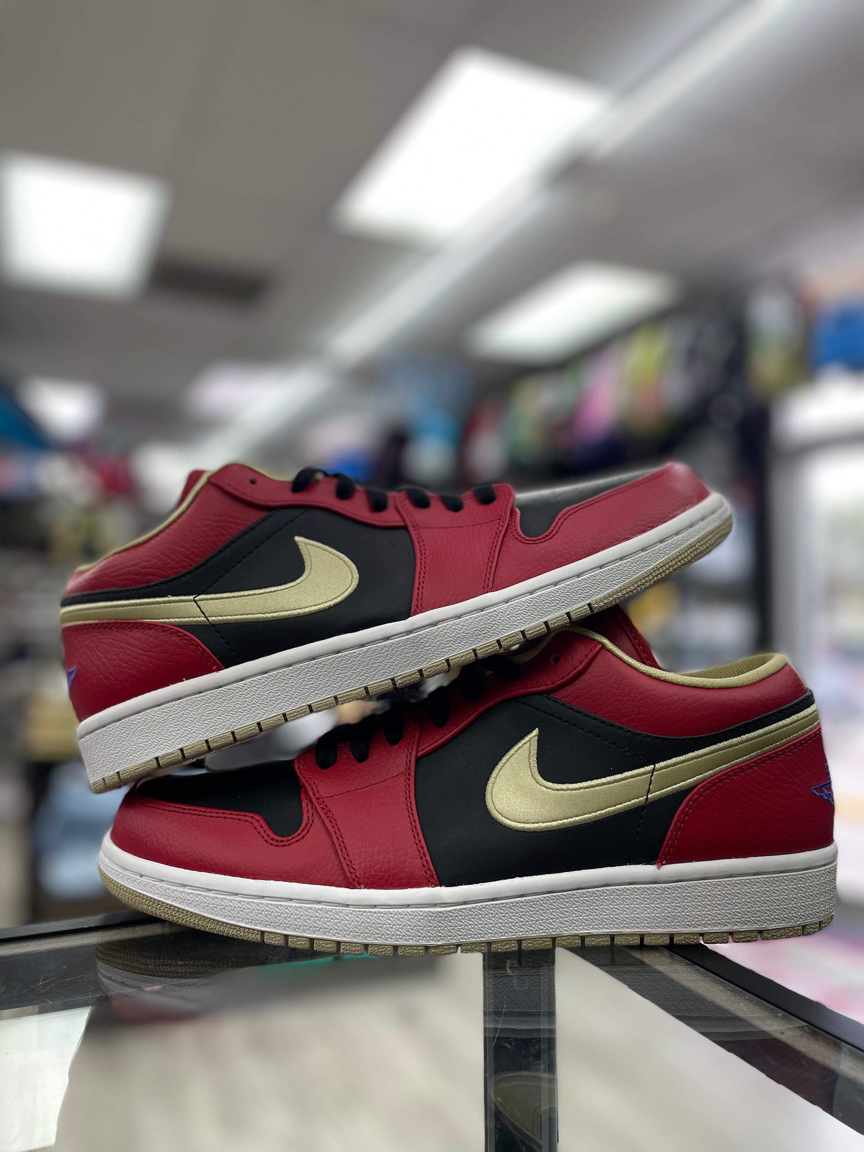 Air Jordan 1 Low “Red Black Gold”