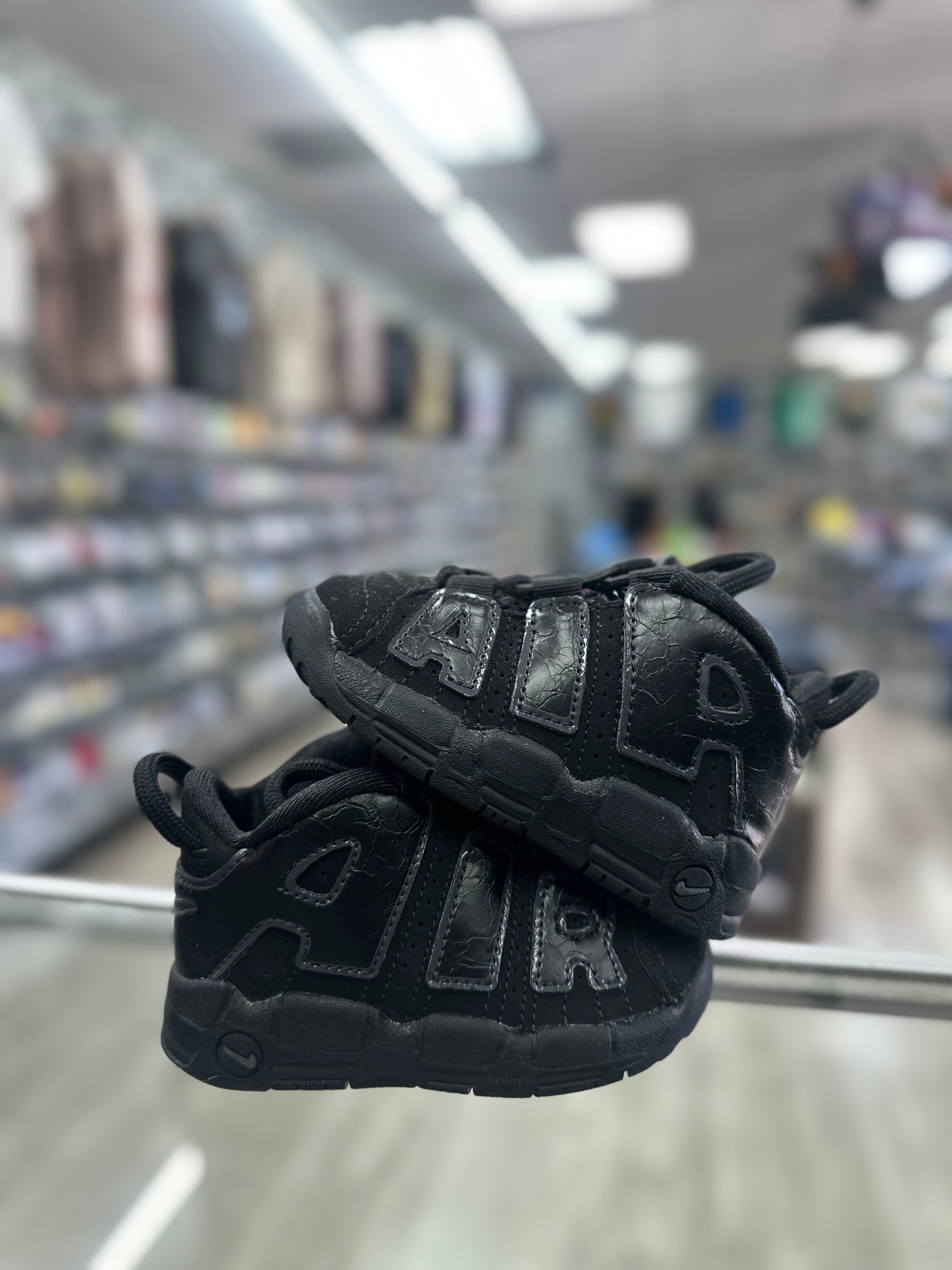 Nike Air More Uptempo "Triple Black"  (TD)