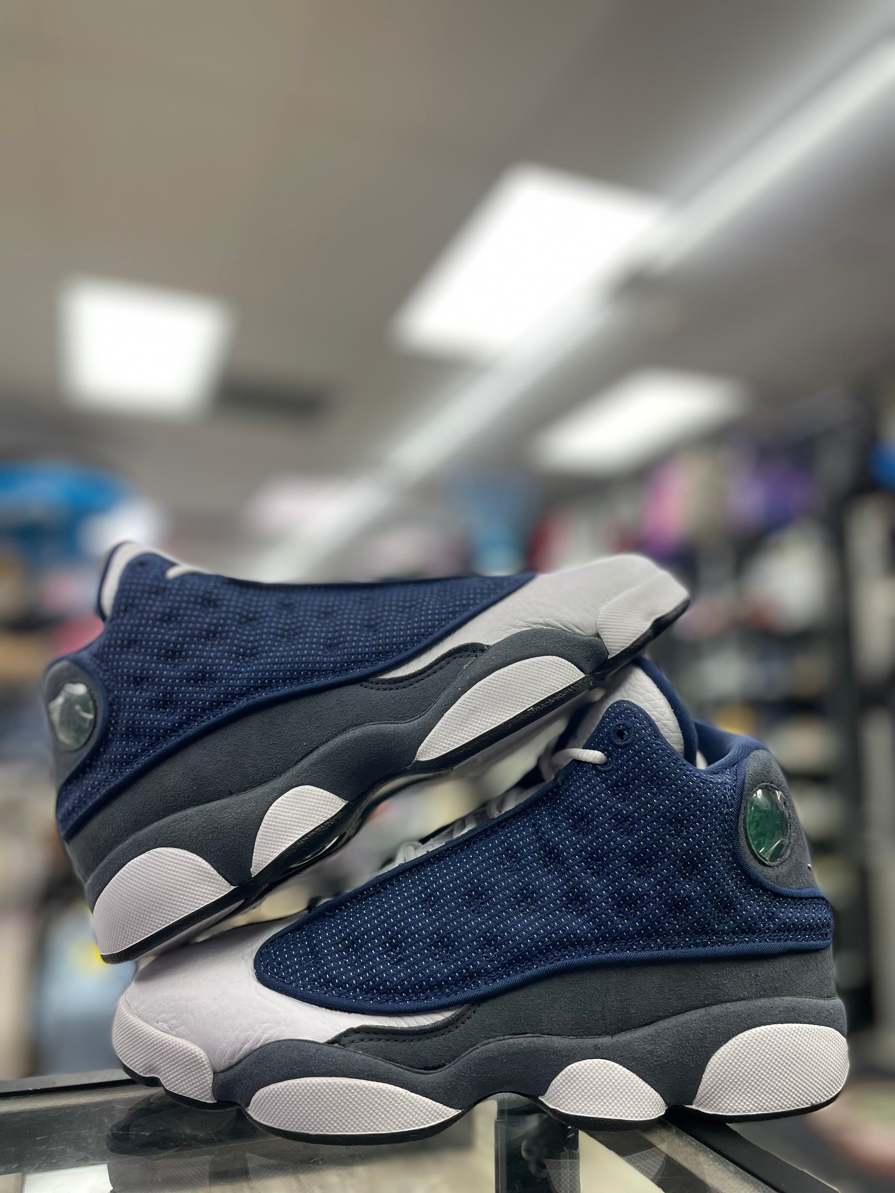 Purple blue and black jordan 13s online