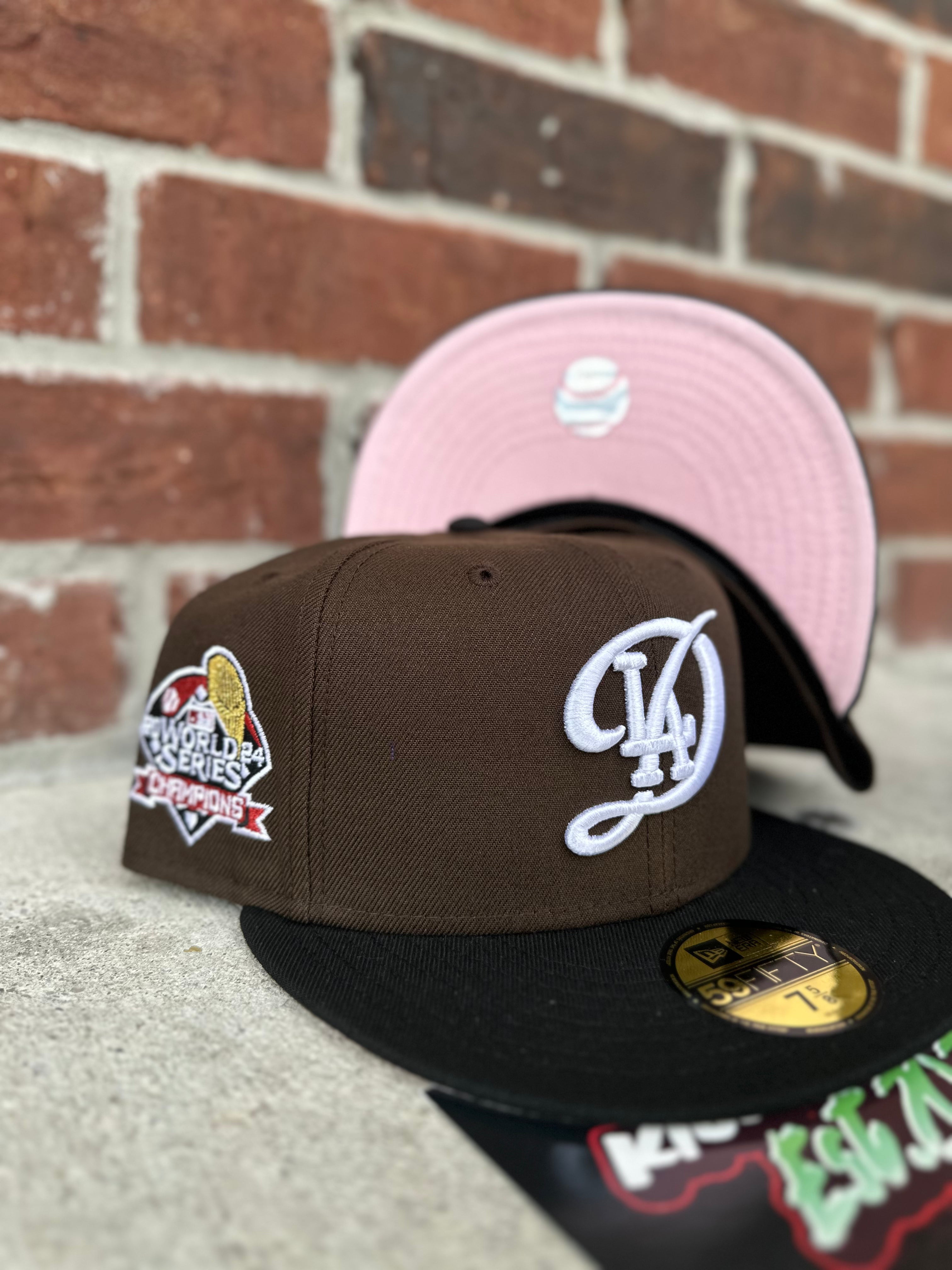 New Era 59 FIFTY Fitted "LOS ANGELES DODGERS" 2024 BROWN WORLD SERIES CHAMPIONS
