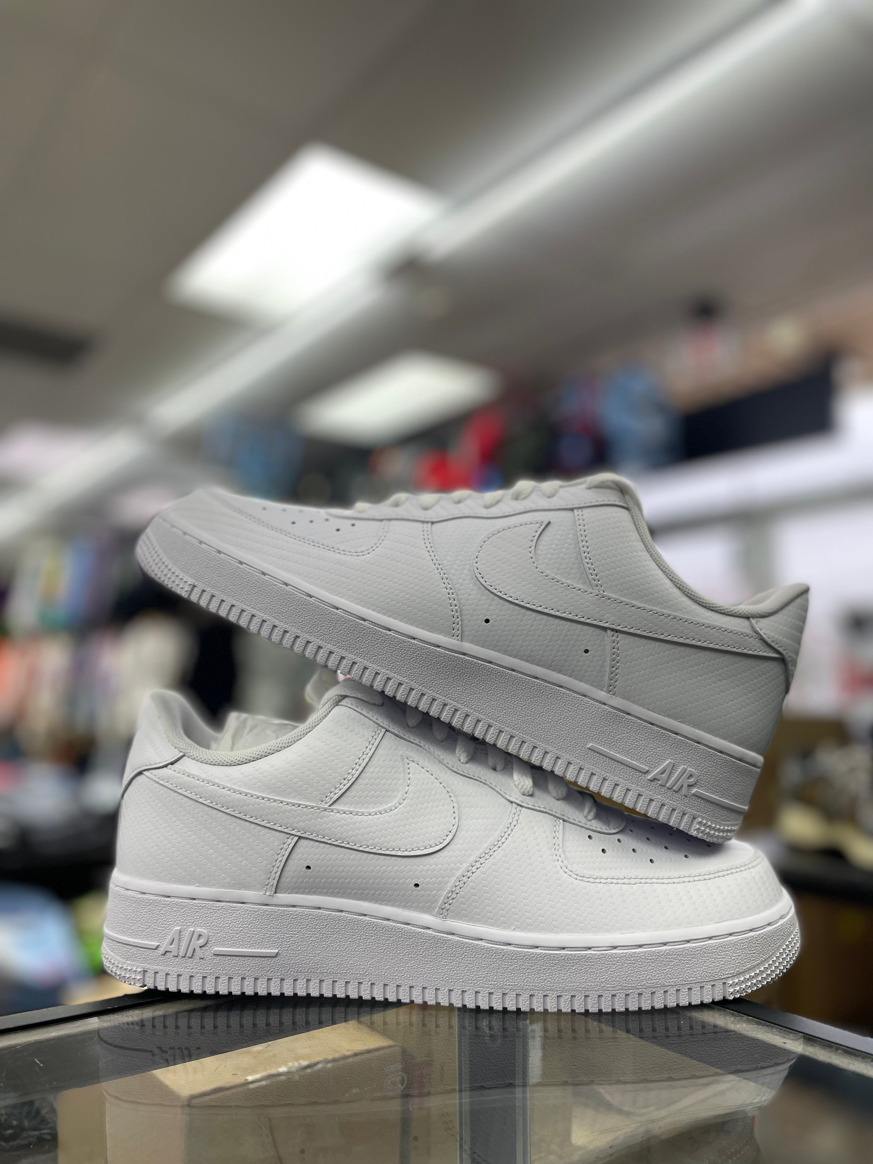 Nike Air Force 1 "All White Carbon" (G NIKES) (Men)