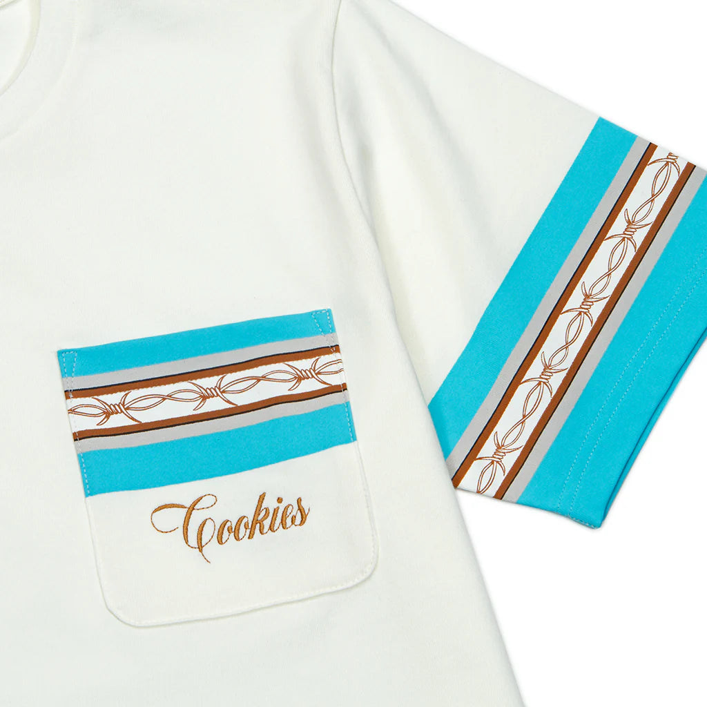 Cookies "Havana El Chopo Cotton Jersey SS Knit With Chest Pocket And Contrast Stripe Print" (White)