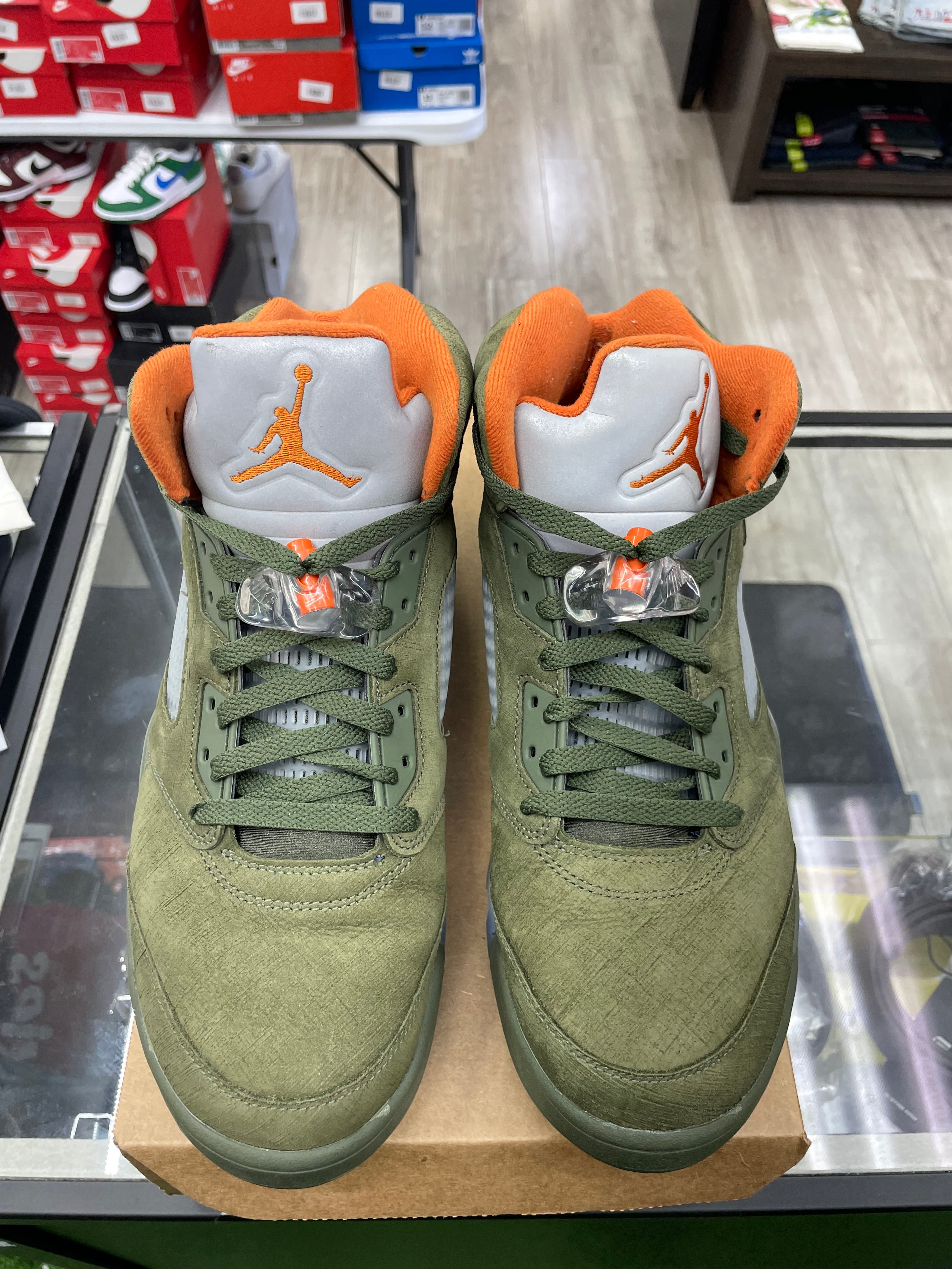 Air Jordan Retro 5 “Olive *Size 10.5 Preowned*