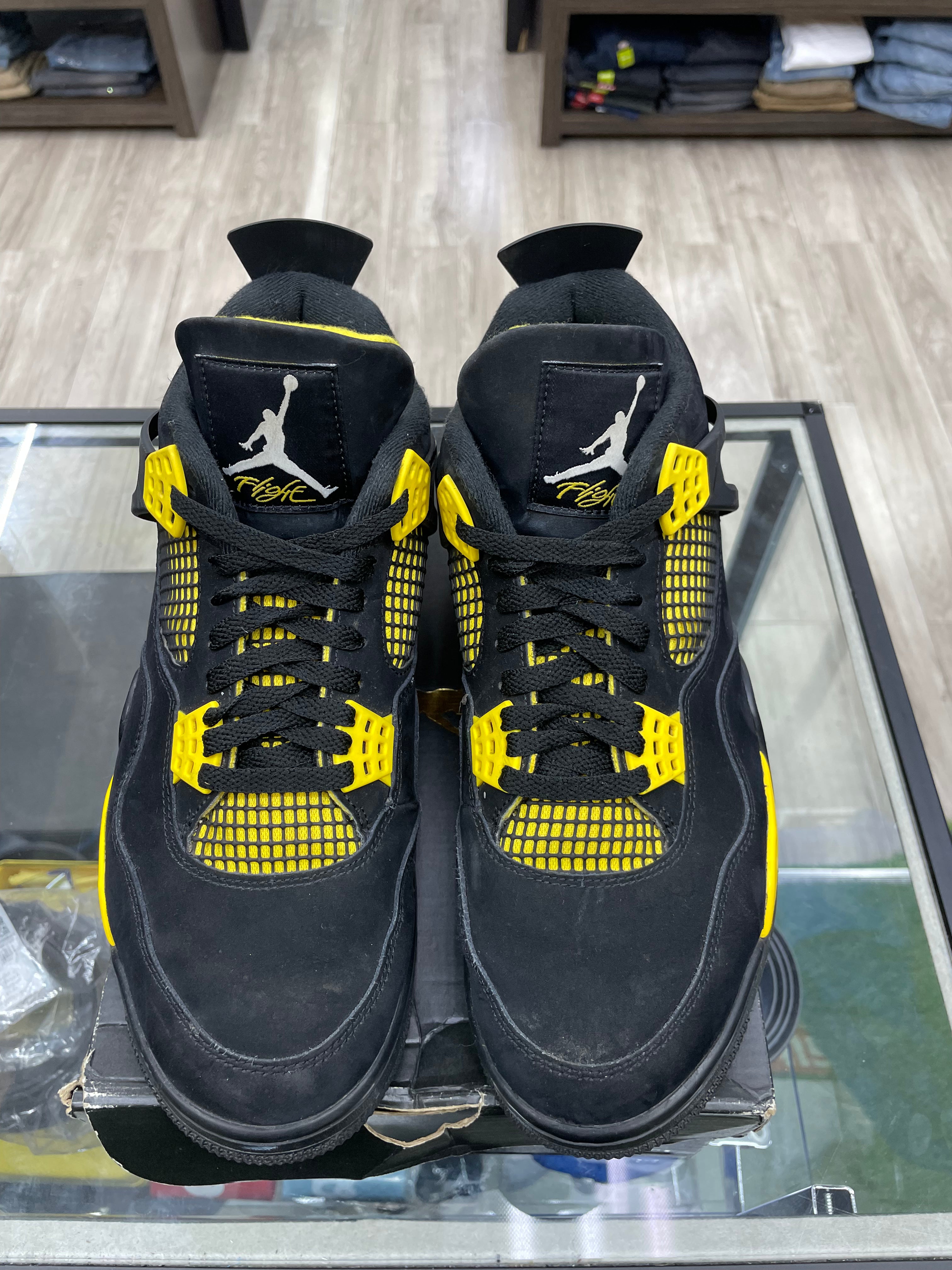 Air Jordan Retro 4 "Yellow Thunder" *Size 11 Preowned*