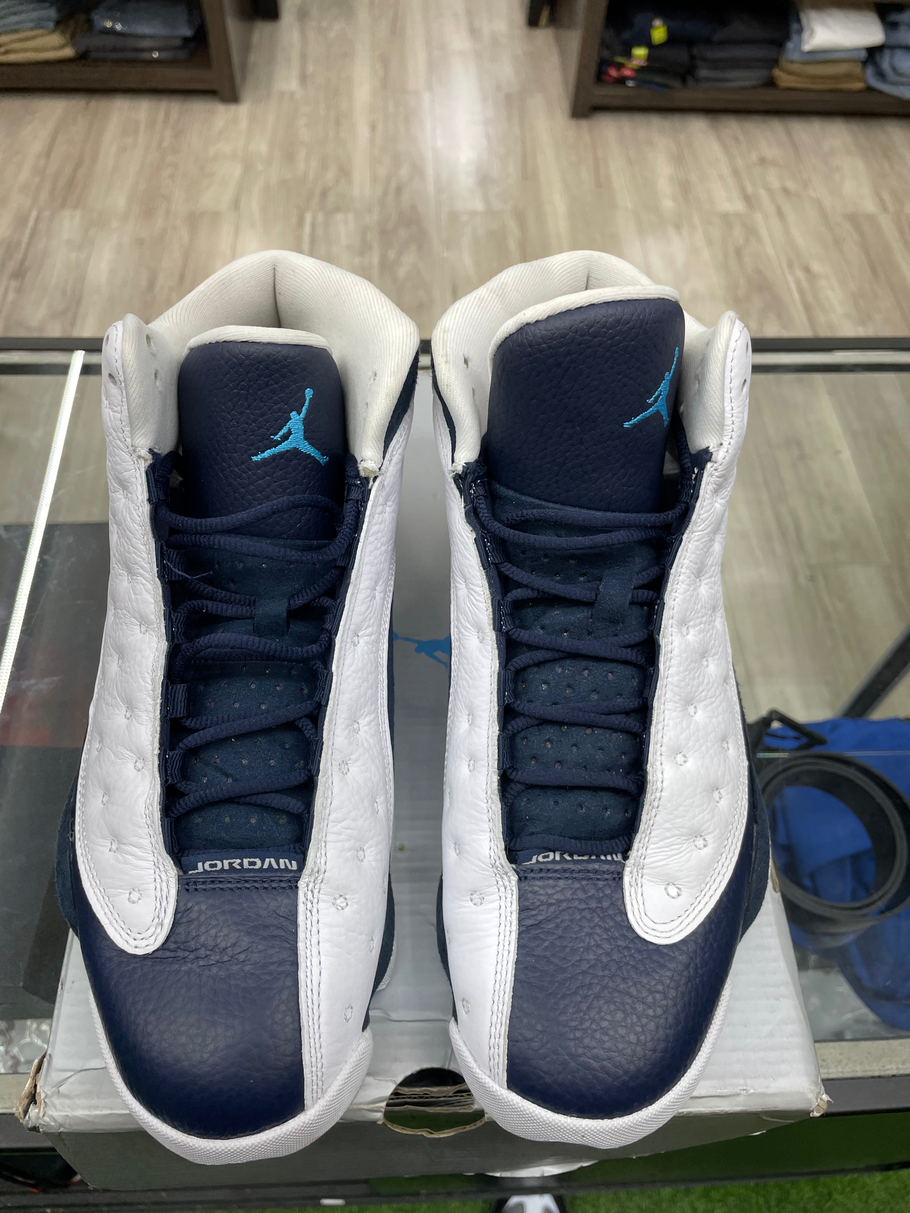 Air Jordan Retro 13 "Obsidian Powder Blue White" *Size 10 Preowned*