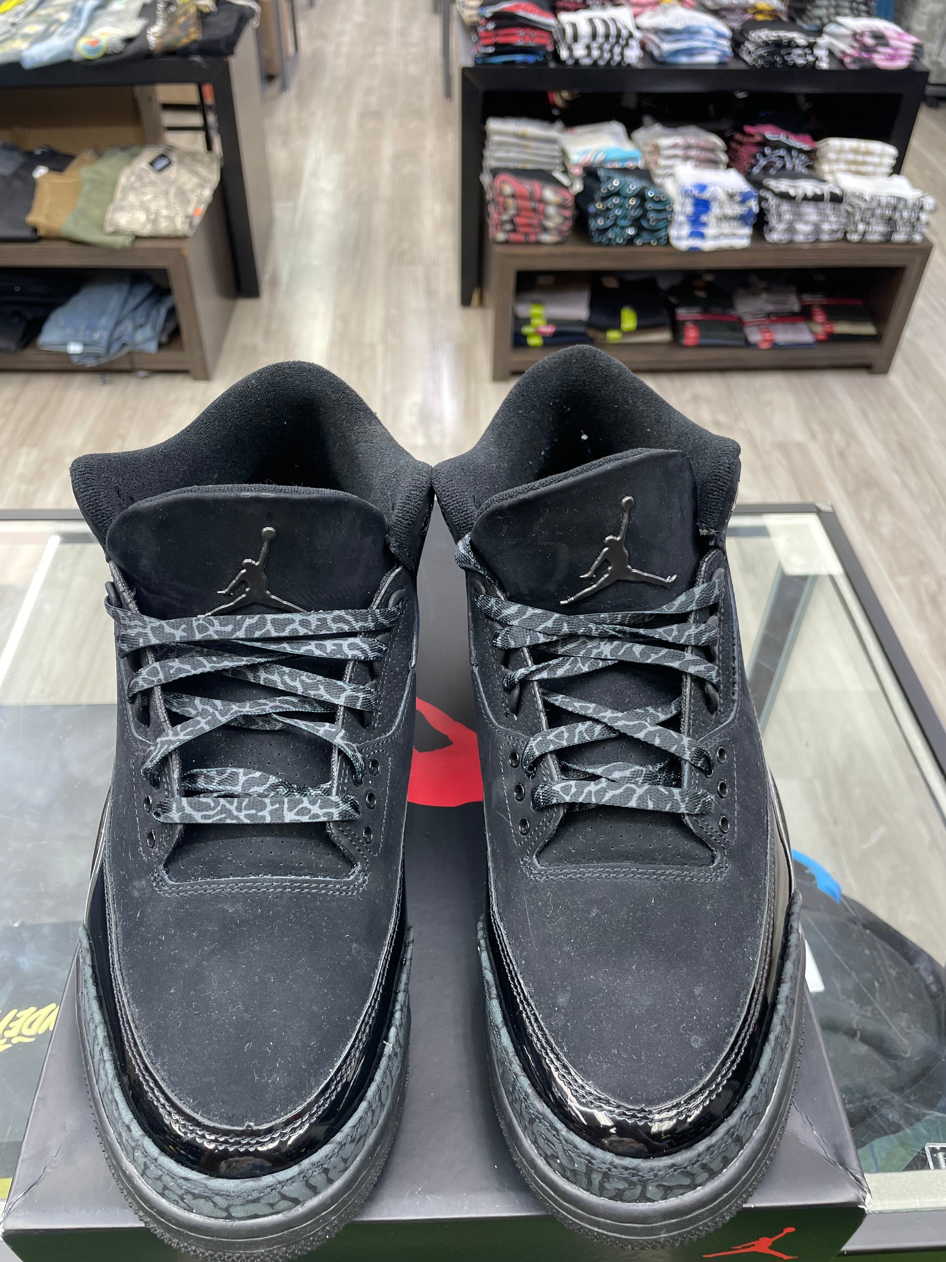 Air Jordan Retro 3 “Black Cat” *Size 12 Preowned* (CT8532-001)
