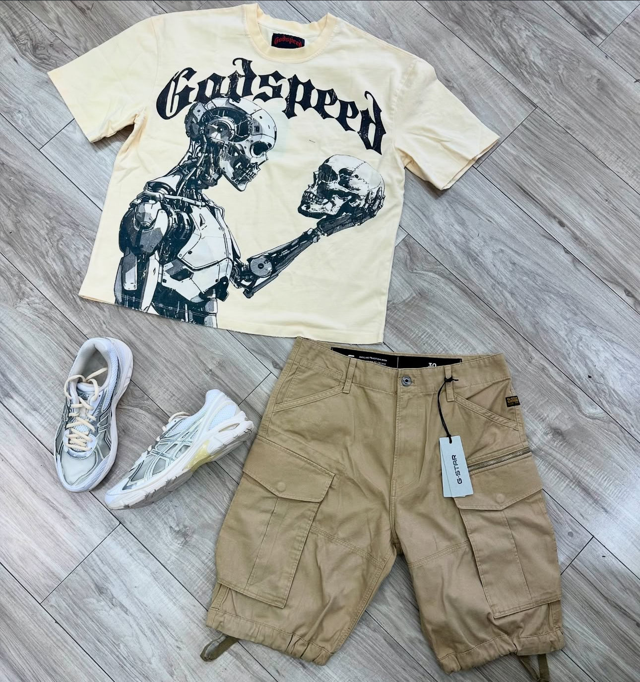 GODSPEED TEE WITH G STAR JORTS