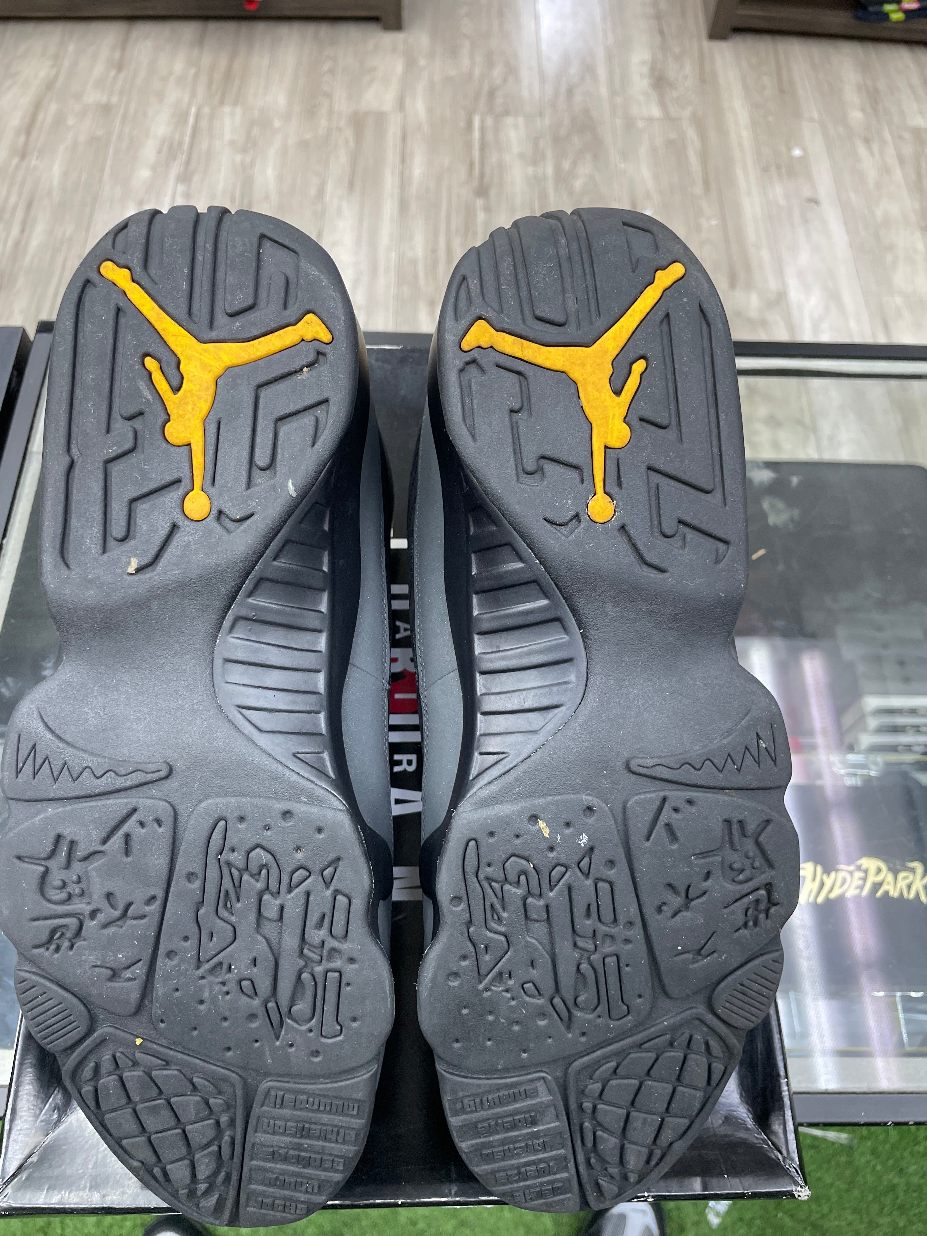 Air Jordan Retro 9 “Dark Charcoal University Gold” *Size 14 Preowned* (CT8019-070)