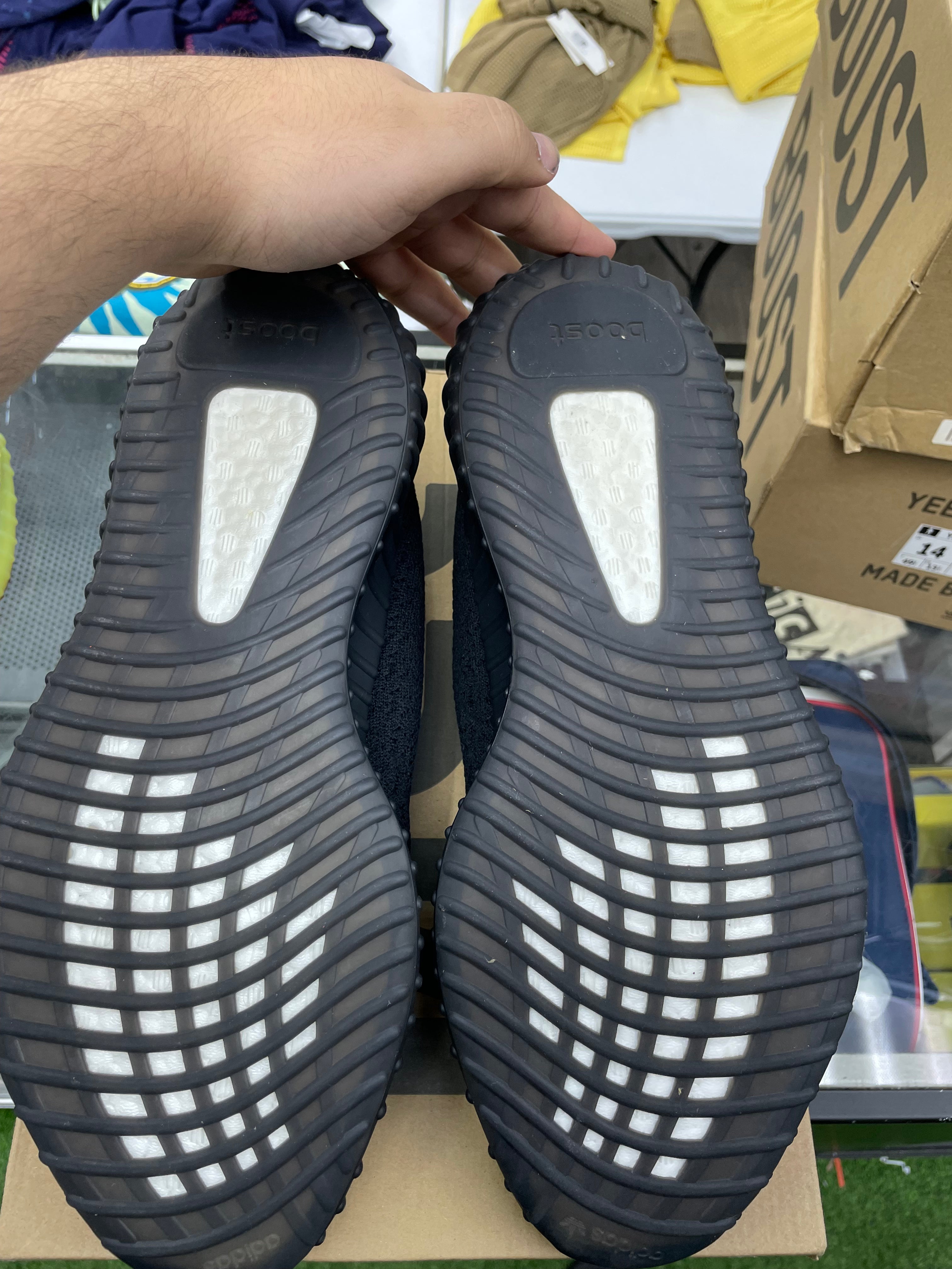 Yeezy Boost 350 “Black Red” *Size 14 Preowned*