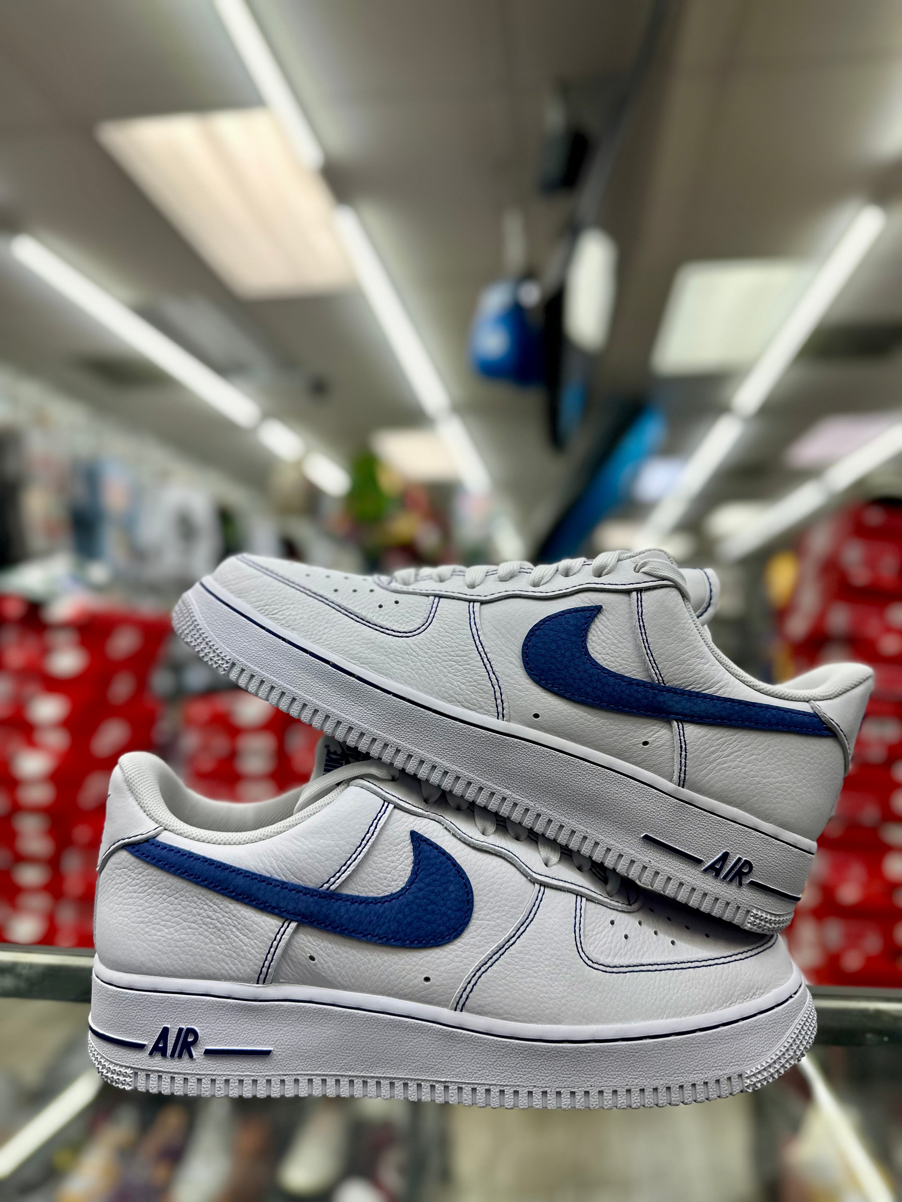 Nike Air Force 1 '07 LV8 "White/Deep Royal Blue" (G NIKES) (Men)