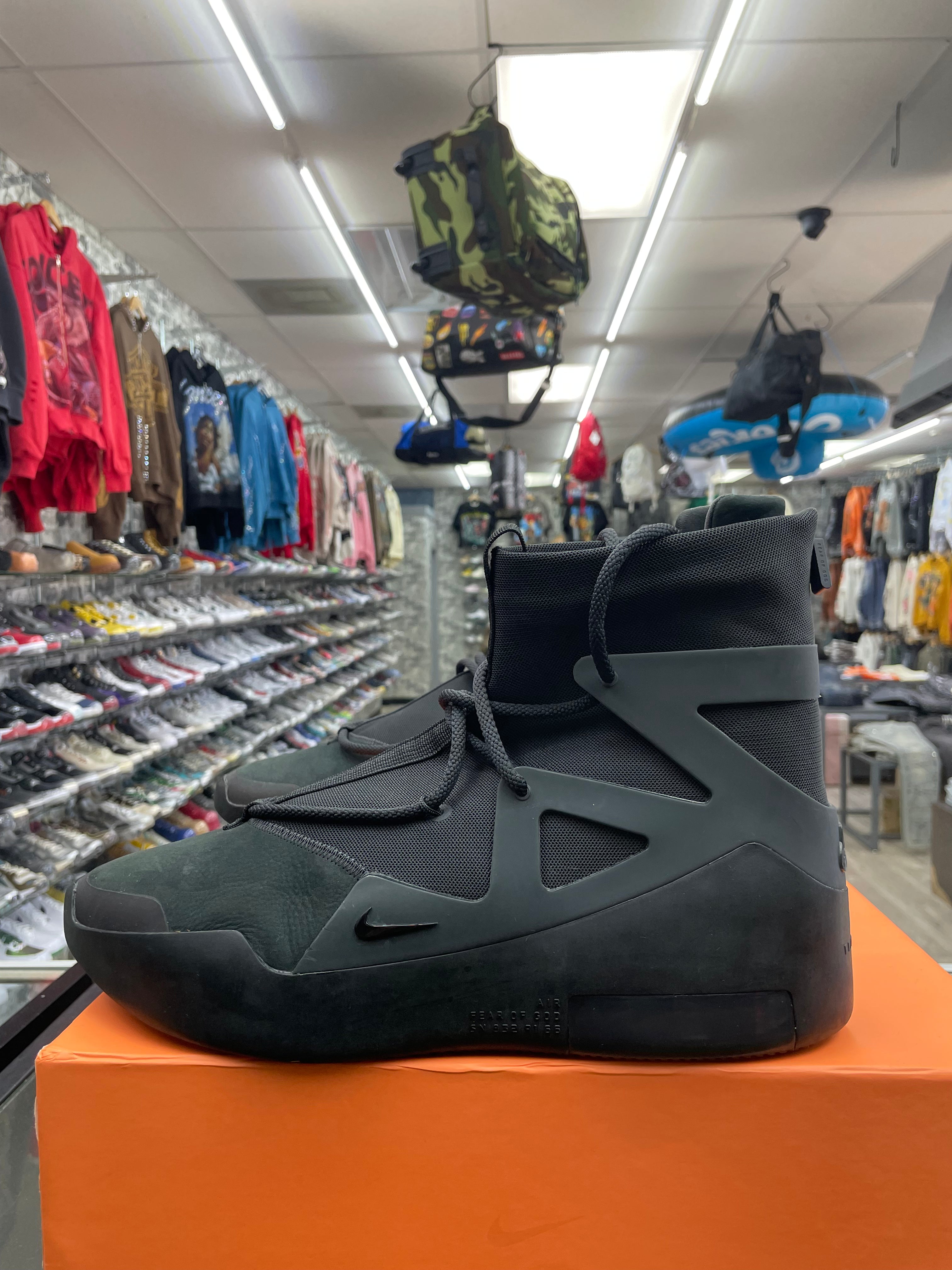 Nike Air Fear Of God 1 “Triple Black” Boot *Size 13 Preowned*