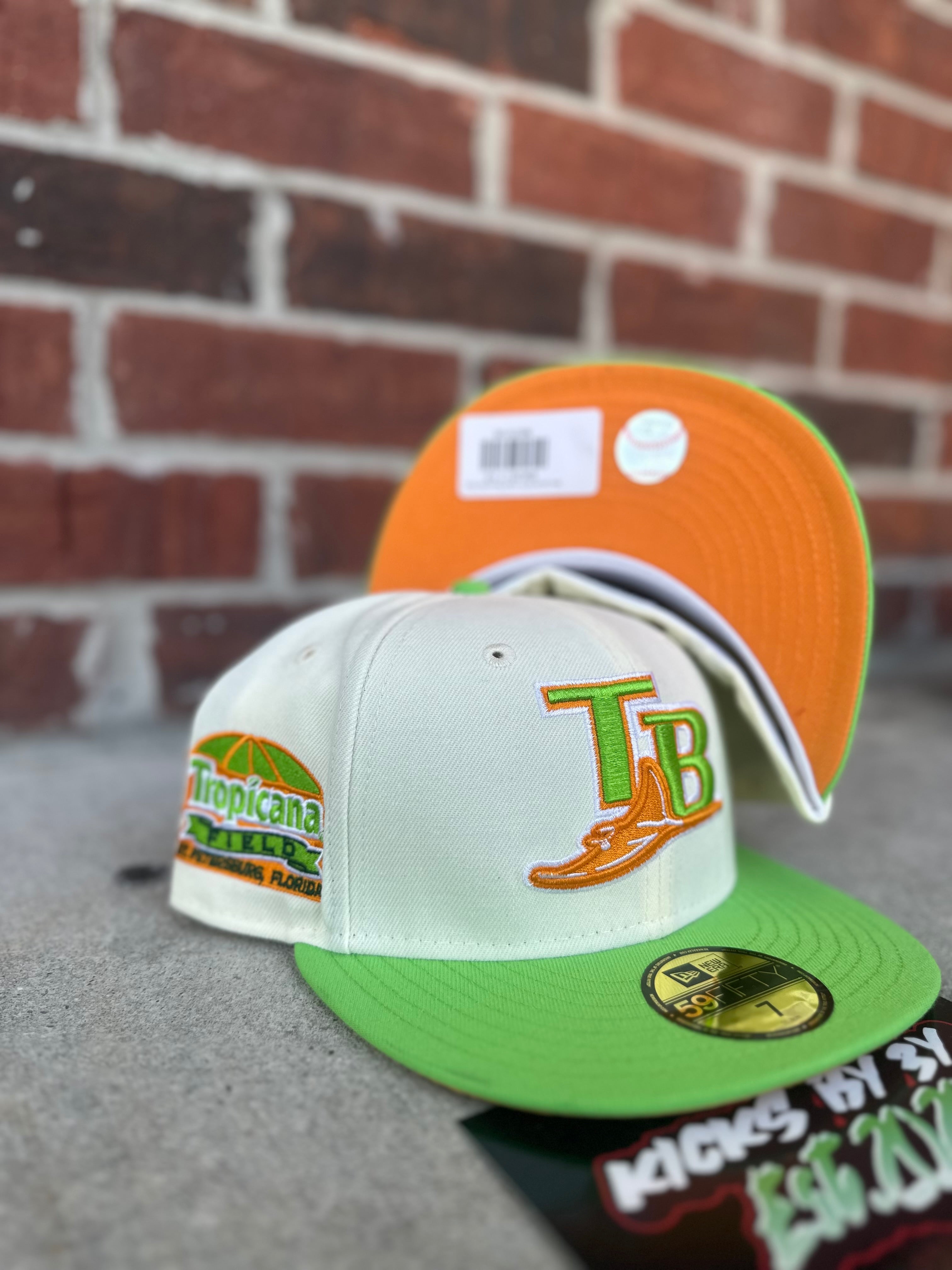 New Era 59 FIFTY Fitted "Tampa Bay Rays" Tropicana Field Cream Two Tone Prime Edition