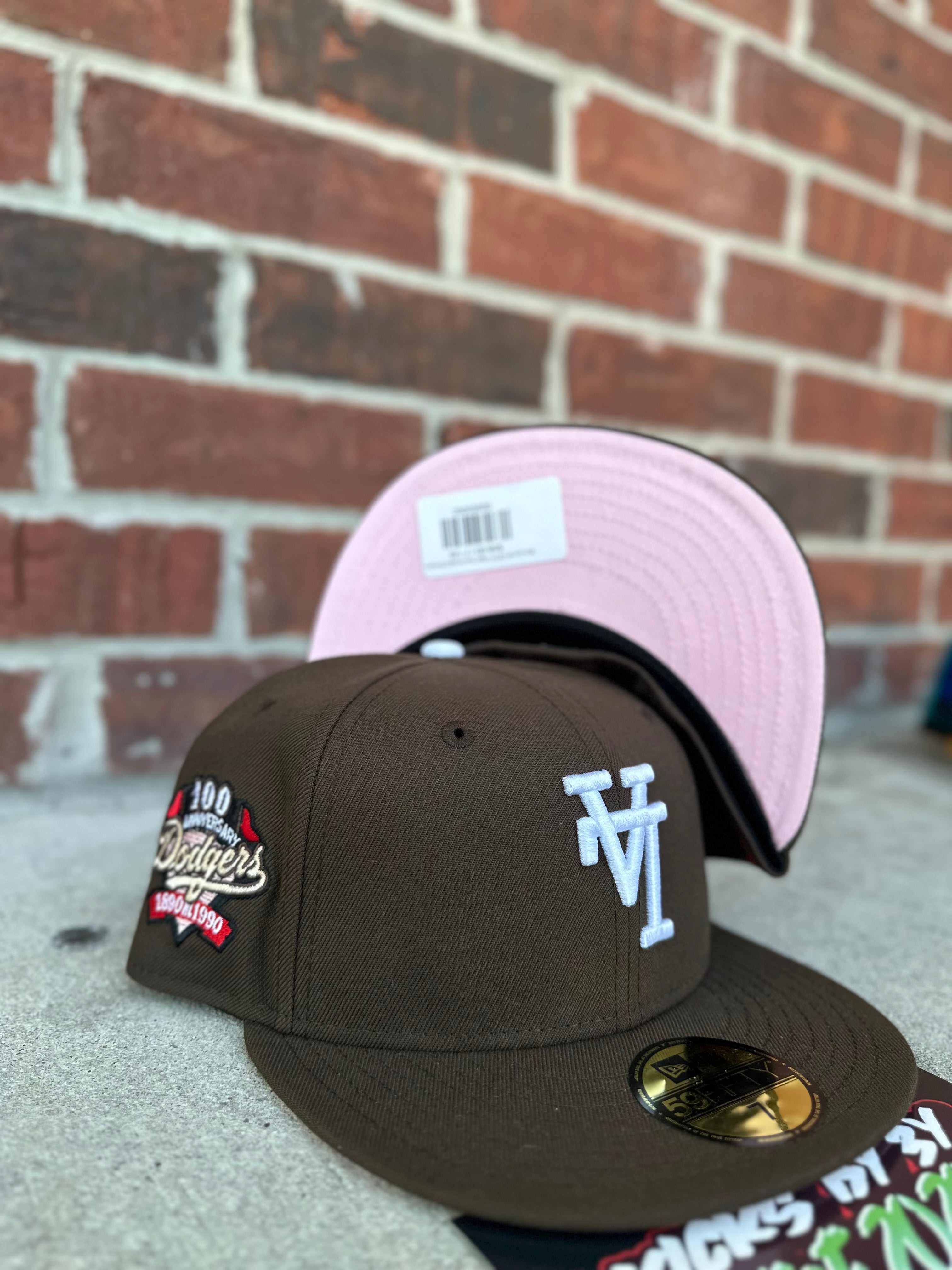 New Era 59 FIFTY Fitted "Los Angeles Dodgers" 100th Anniversary Brown Upside Down Logo