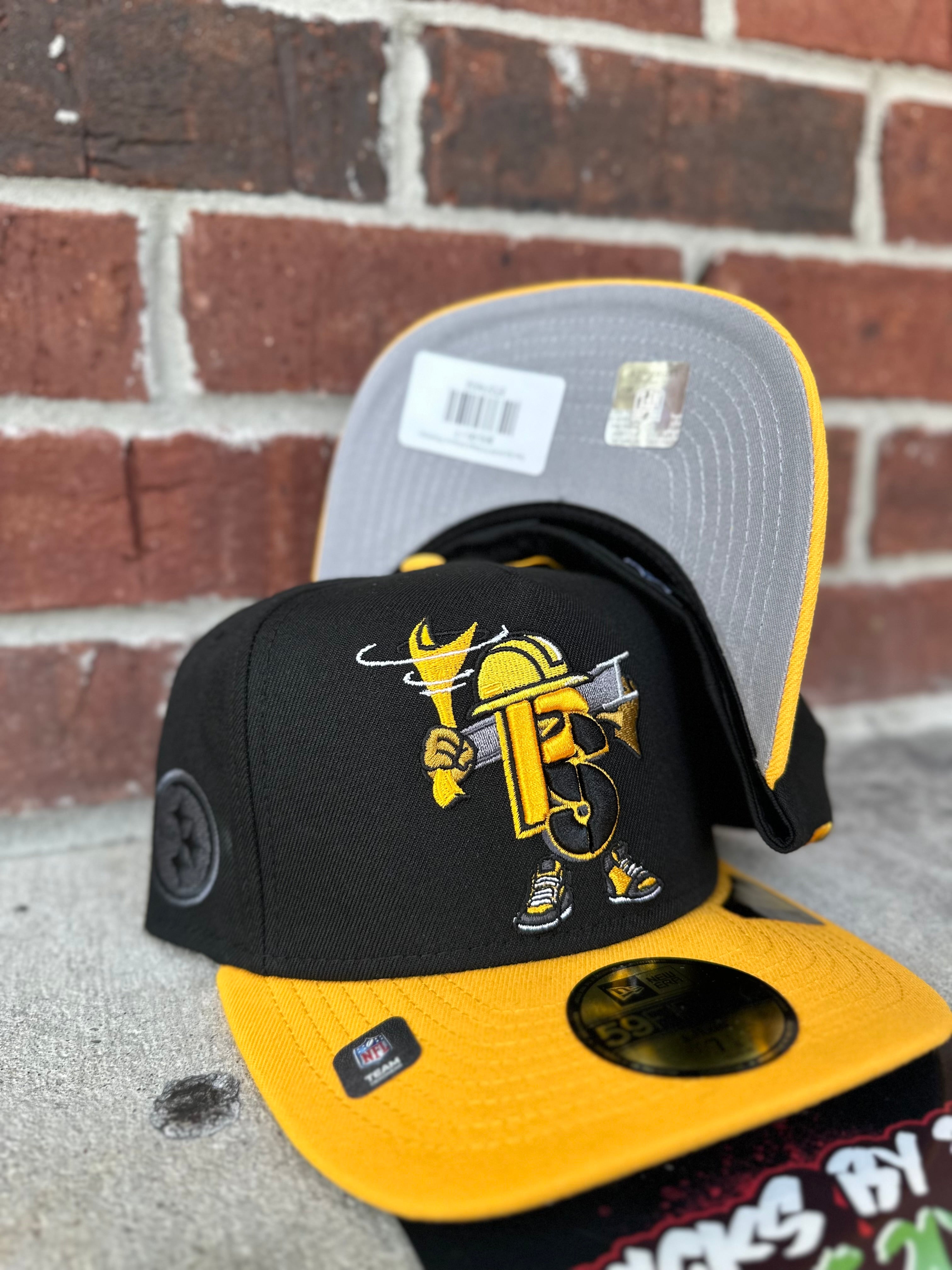 New Era 59 FIFTY Fitted A-Frame "Pittsburgh Steelers " Cartoon Collection 60792256