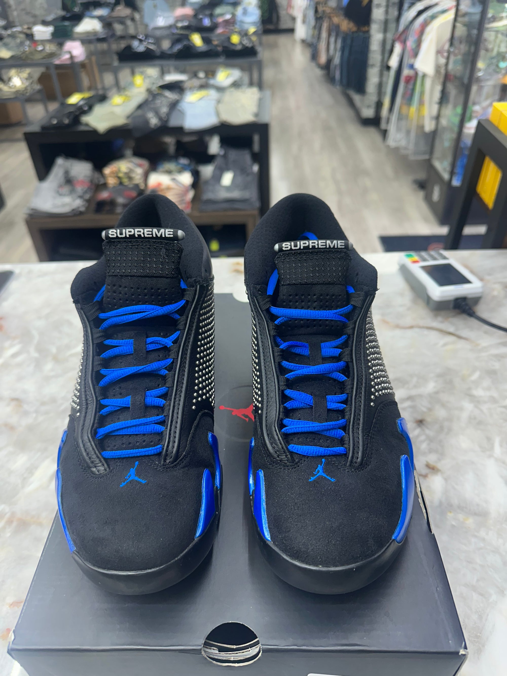 Air Jordan Retro 14 "Supreme Black" *Size 9.5 Preowned* (BV7630-004)