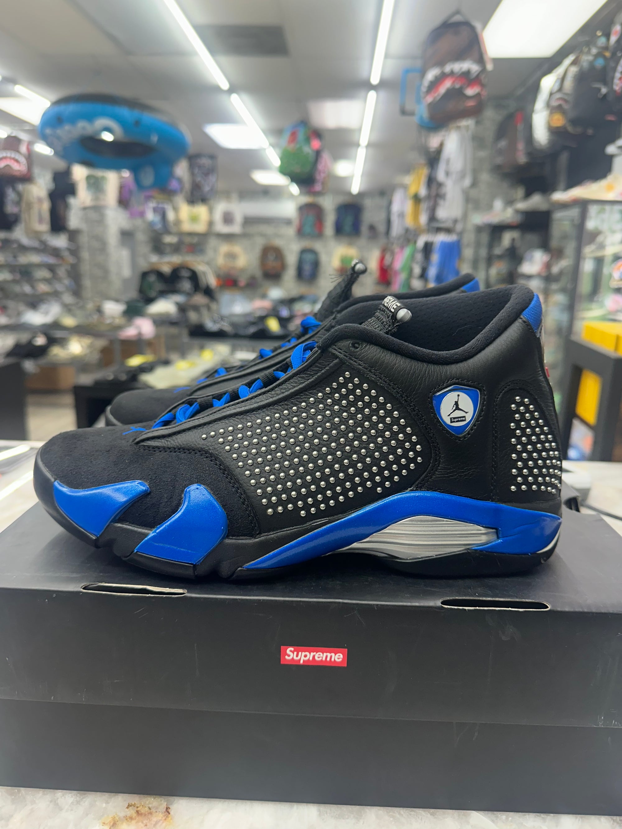 Air Jordan Retro 14 "Supreme Black" *Size 9.5 Preowned* (BV7630-004)