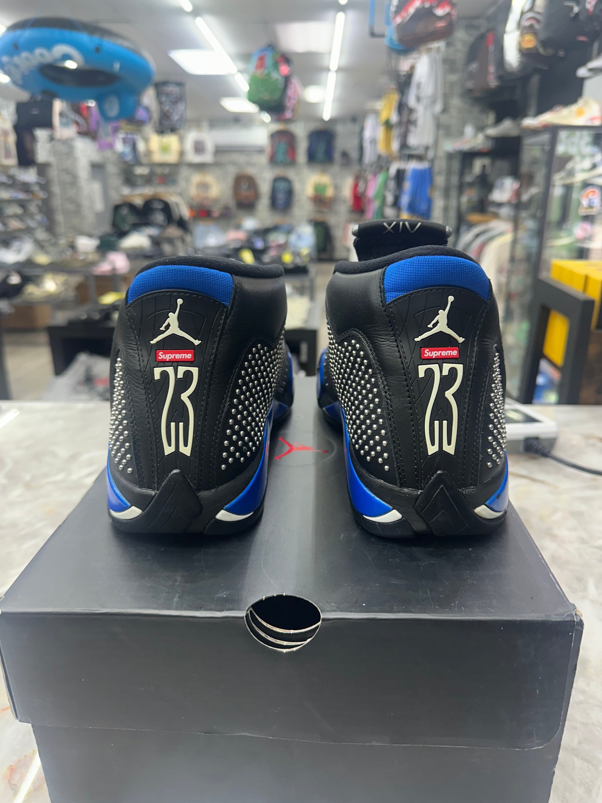 Air Jordan Retro 14 "Supreme Black" *Size 9.5 Preowned* (BV7630-004)