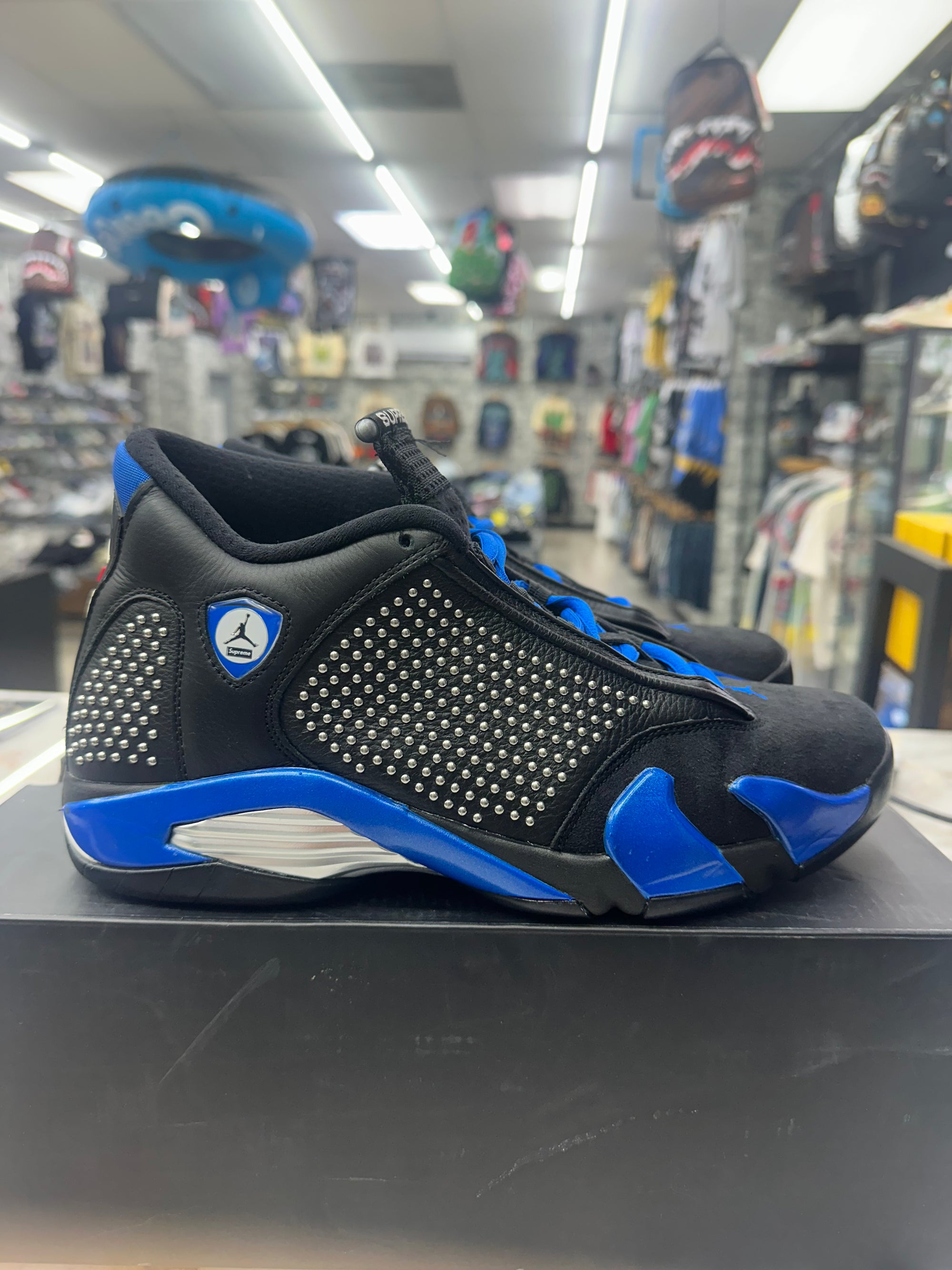 Air Jordan Retro 14 "Supreme Black" *Size 9.5 Preowned* (BV7630-004)