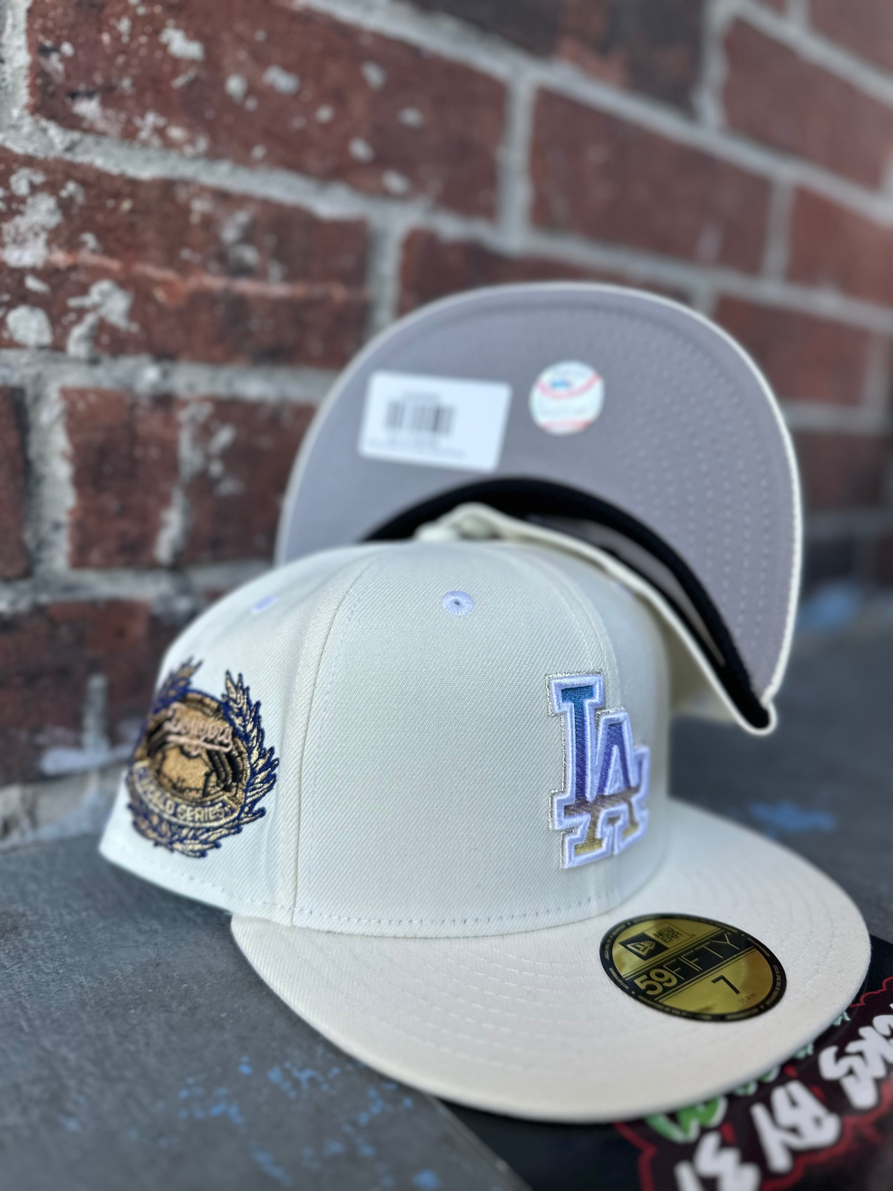 New Era 59Fifty Fitted "Los Angeles Dodgers" World Series Cream/ Iridescent