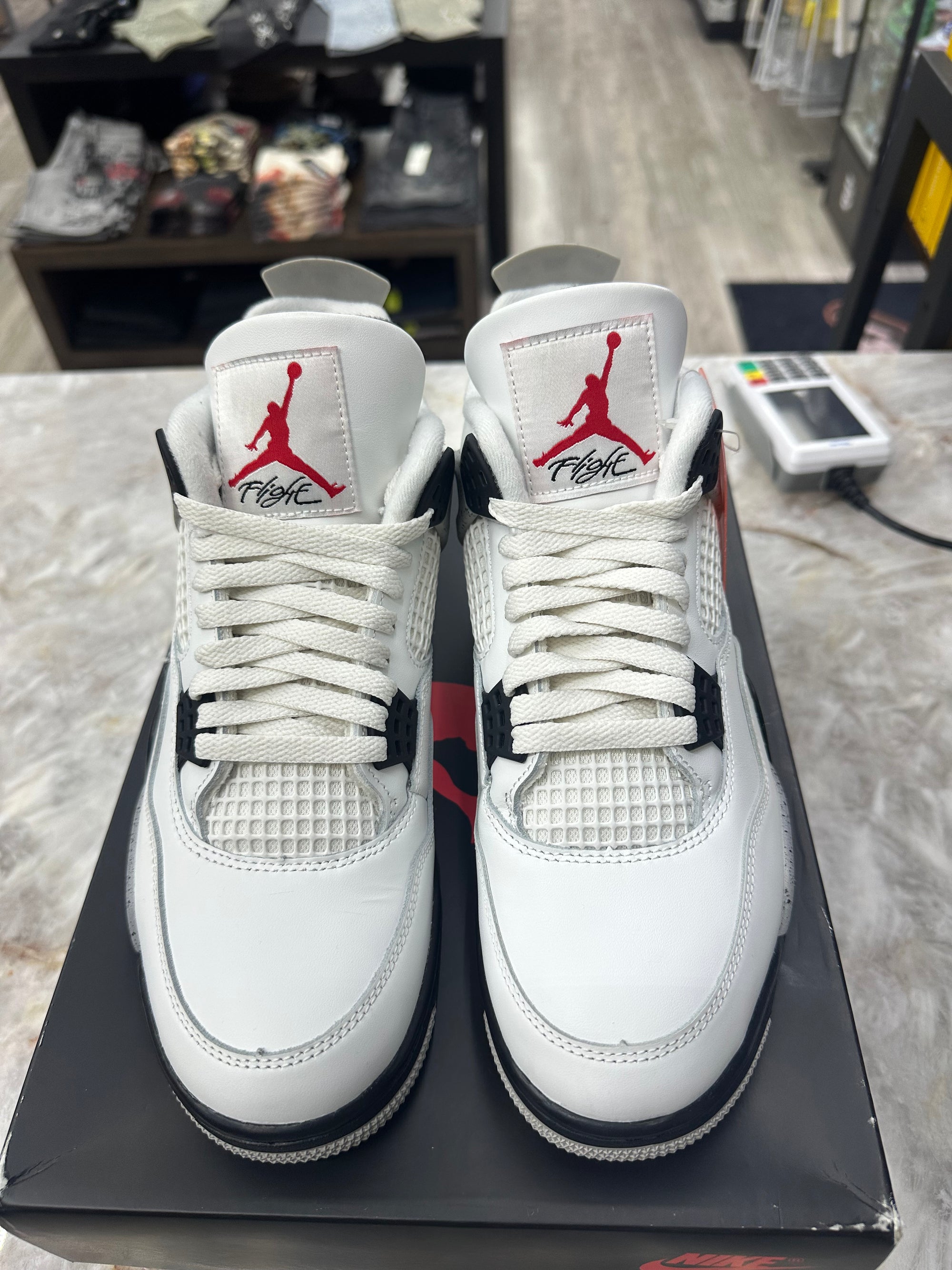 Air Jordan Retro 4 "White Cement" *Size 9.5 Preowned* (FV5029-100)
