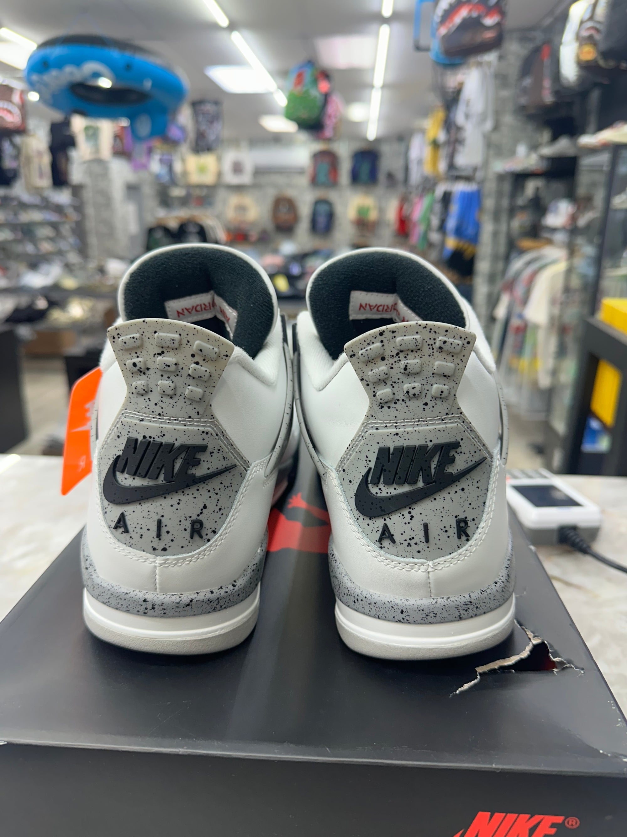 Air Jordan Retro 4 "White Cement" *Size 9.5 Preowned* (FV5029-100)