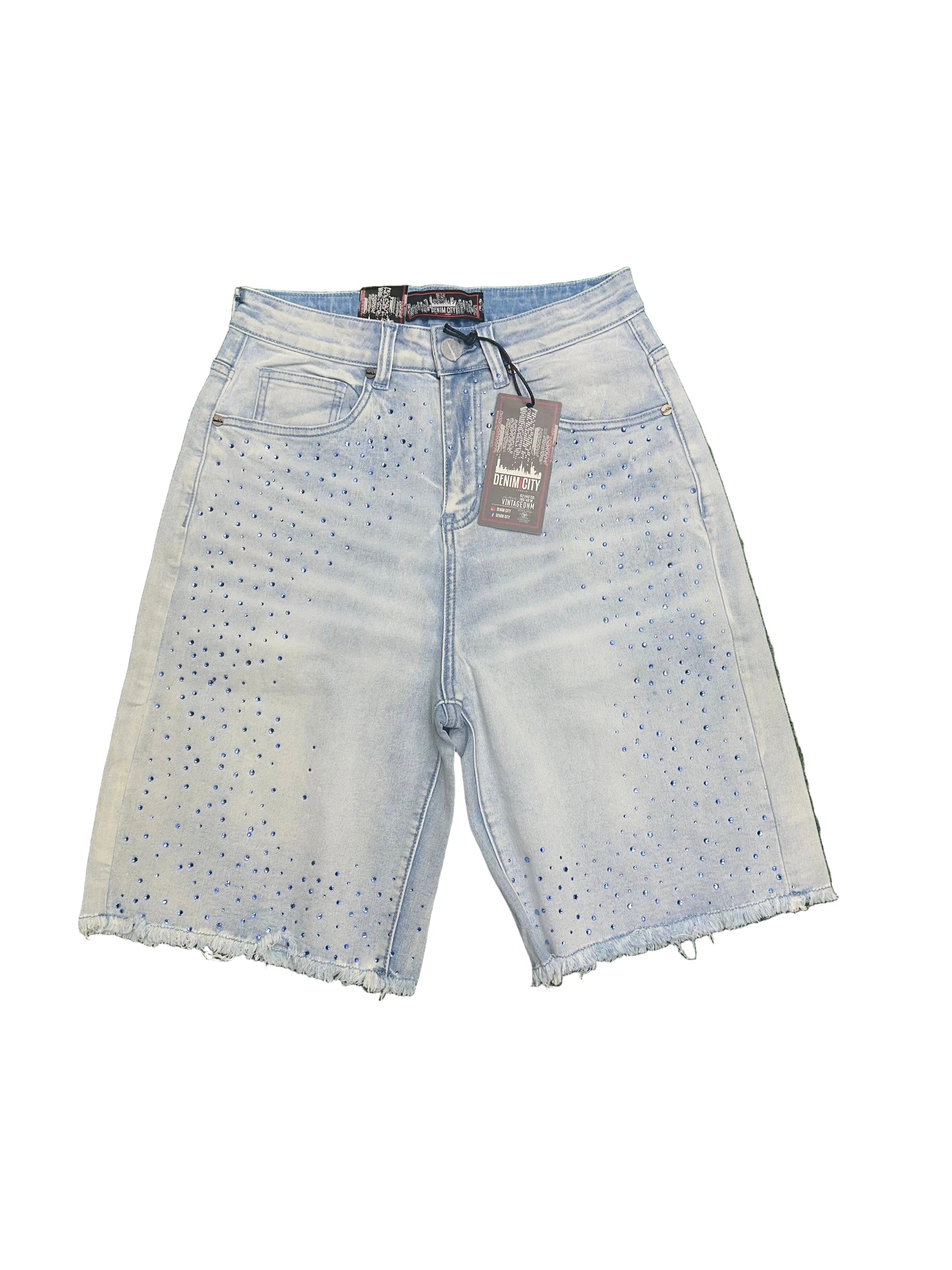 Demin City "Light Blue Wash Denim" Jean Shorts