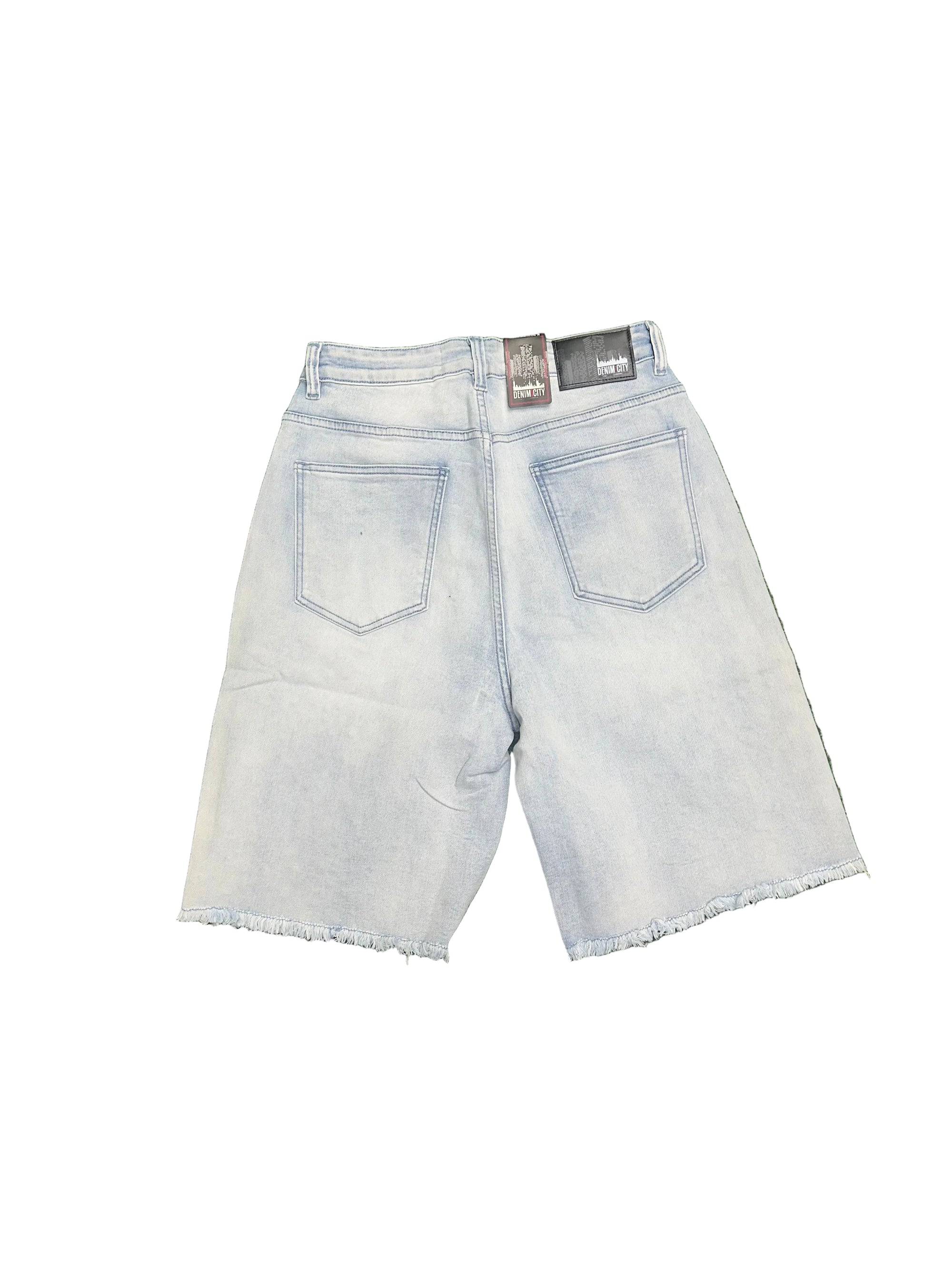 Demin City "Light Blue Wash Denim" Jean Shorts