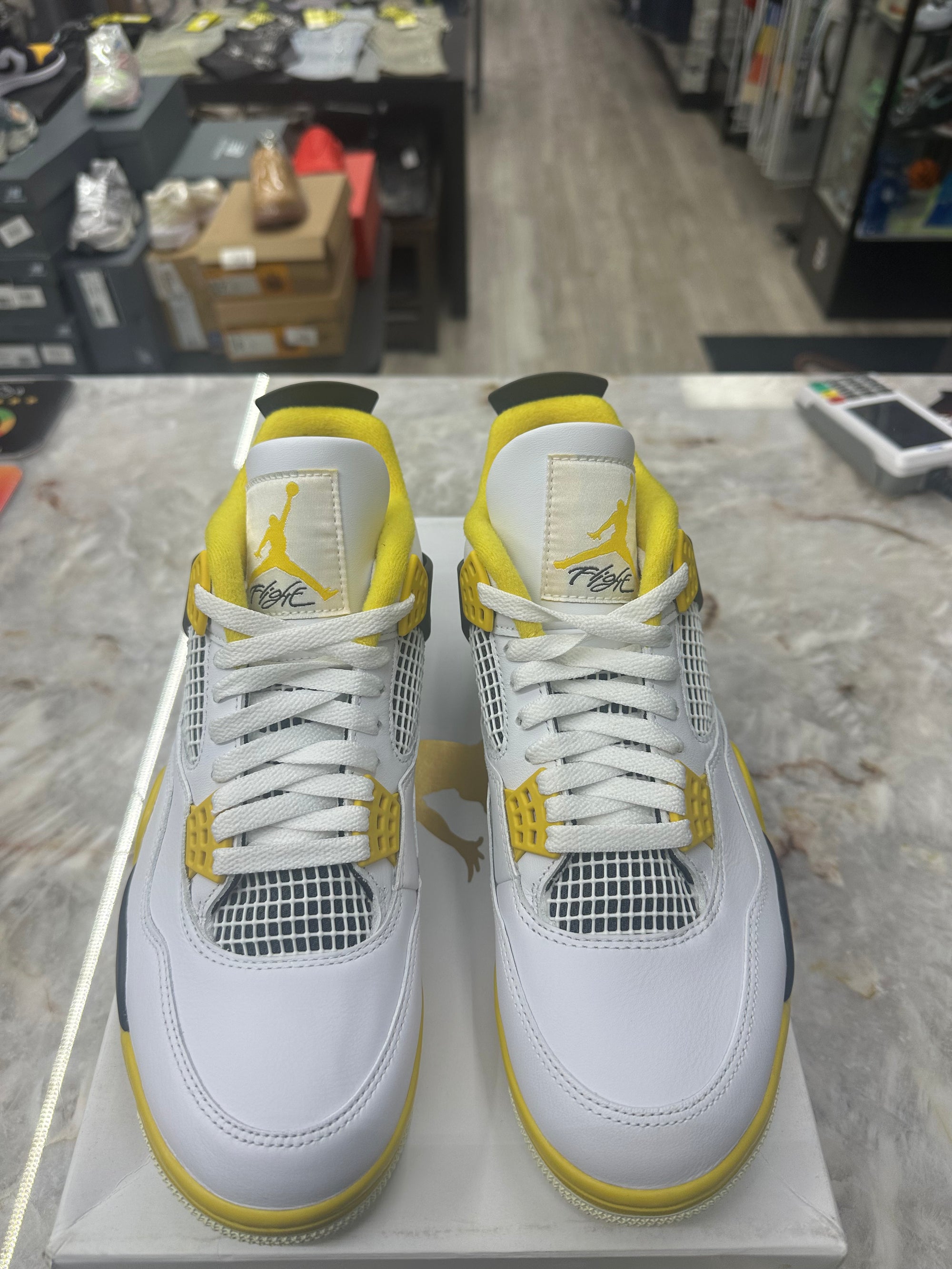 Air Jordan Retro 4 "Vivid Sulfur" *Size 9 Preowned* (AQ9129-101)