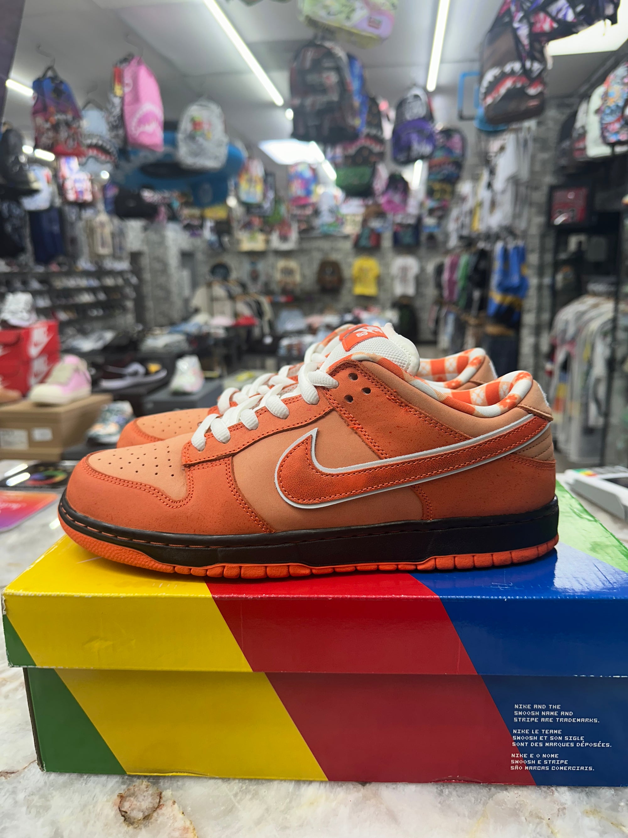 Nike SB Dunk Low "Concepts Orange Lobster" *Size 10 Preowned* (FD8776-800)