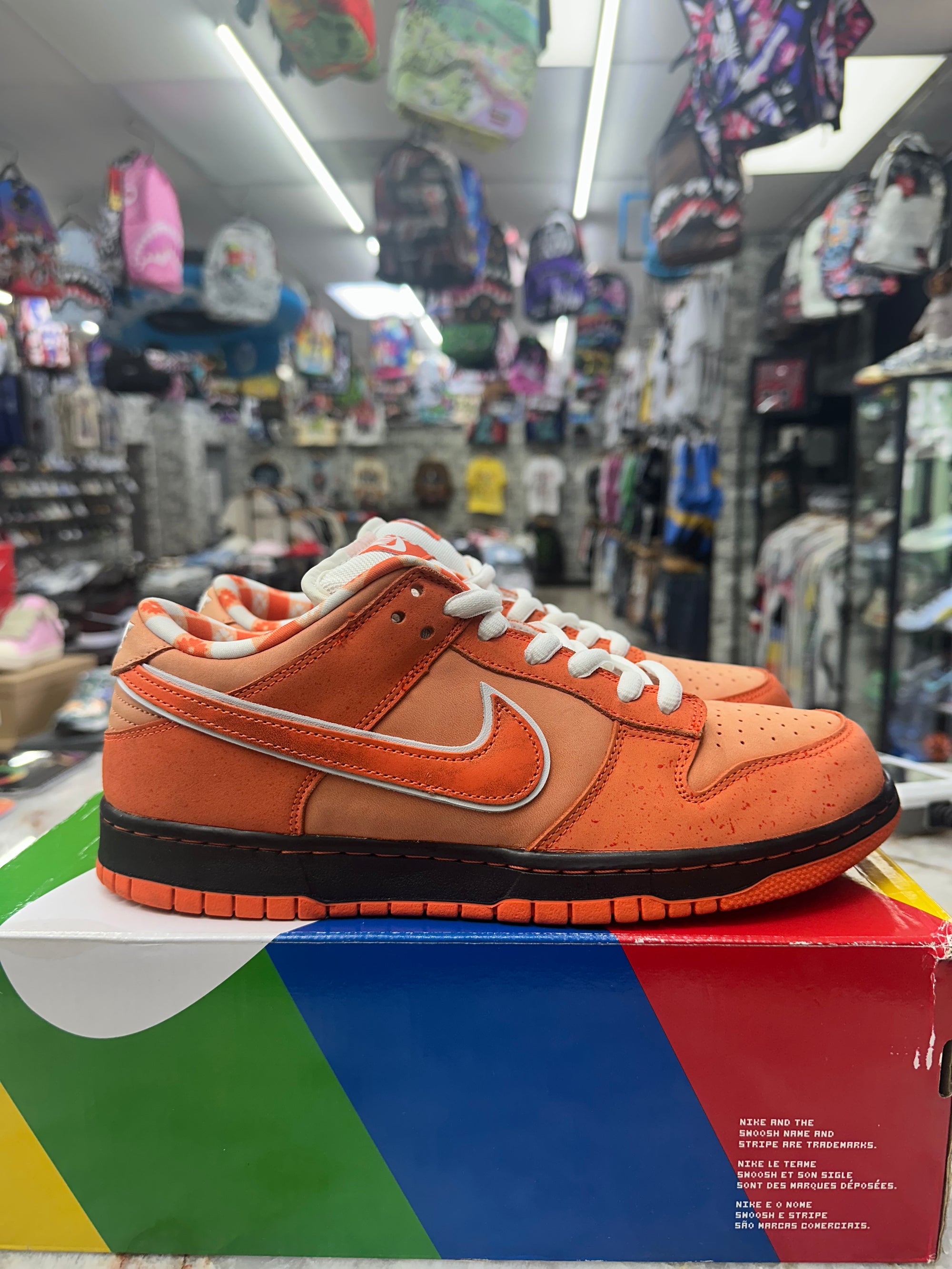 Nike SB Dunk Low "Concepts Orange Lobster" *Size 10 Preowned* (FD8776-800)