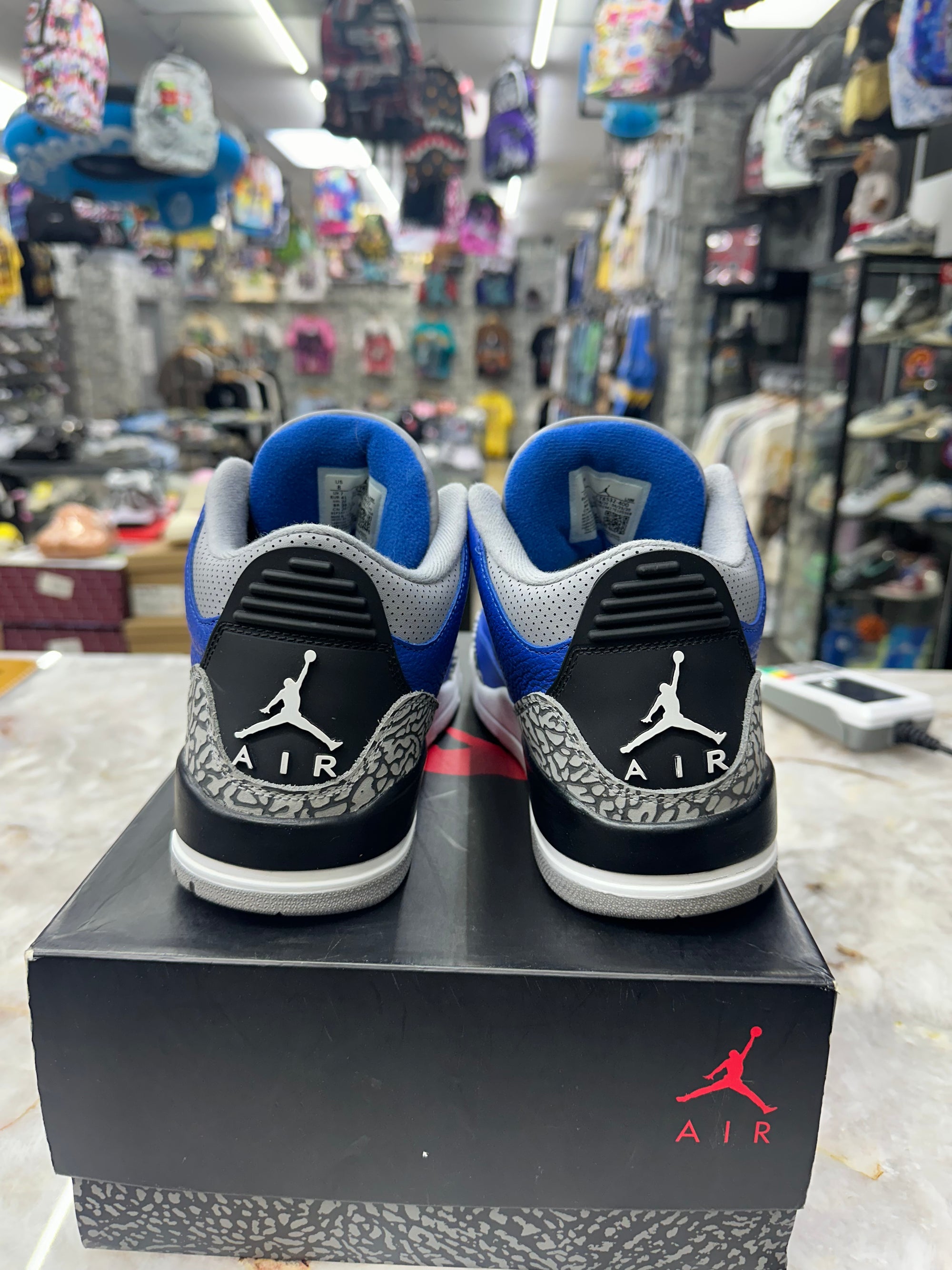 Air Jordan 3 Retro "Varsity Royal Cement" *Size 8 Preowned* (CT8532-400)