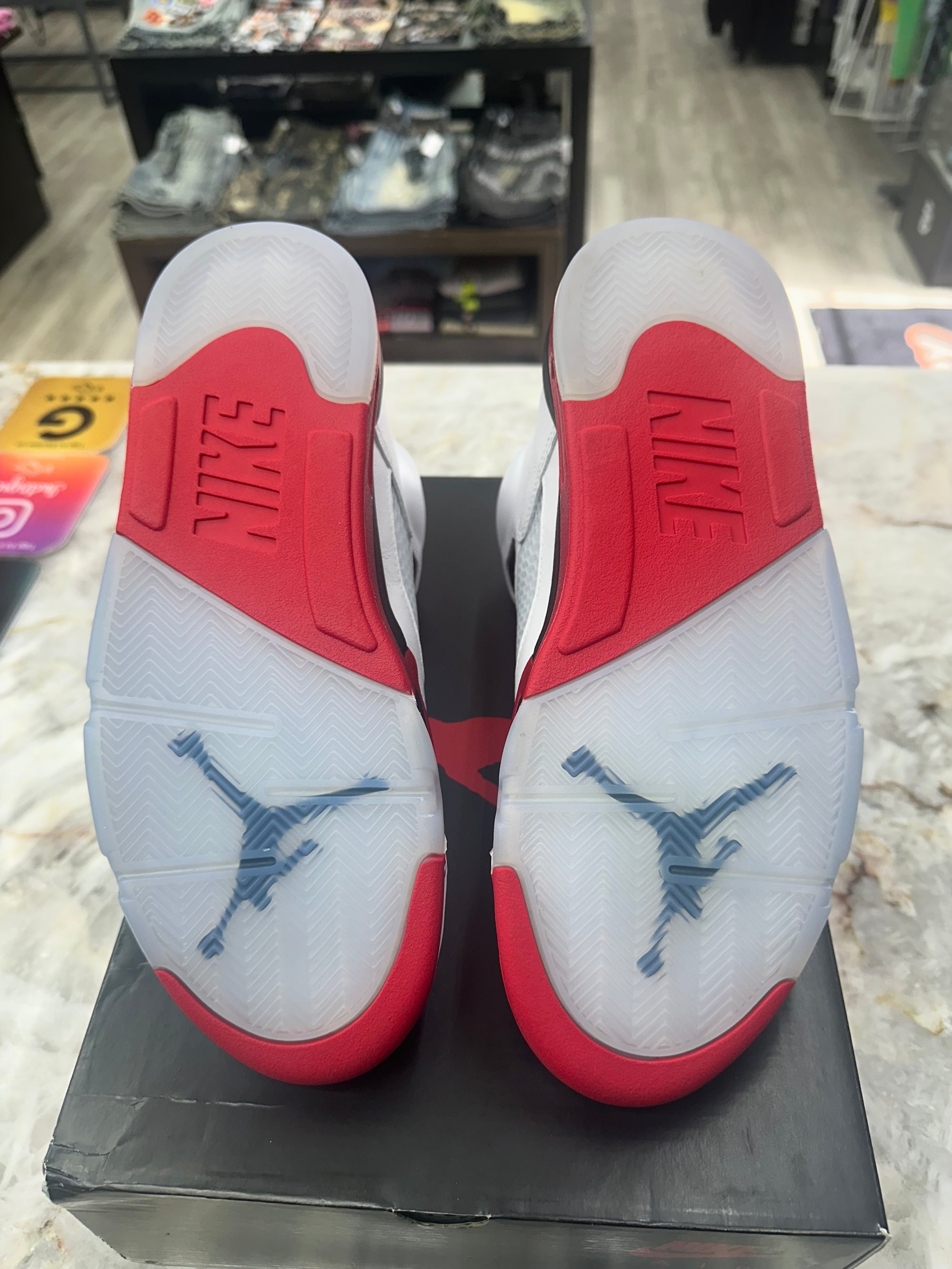 Air Jordan 5 Retro "Fire Red Black Tongue" *Size 11 Preowned* HQ7978-101