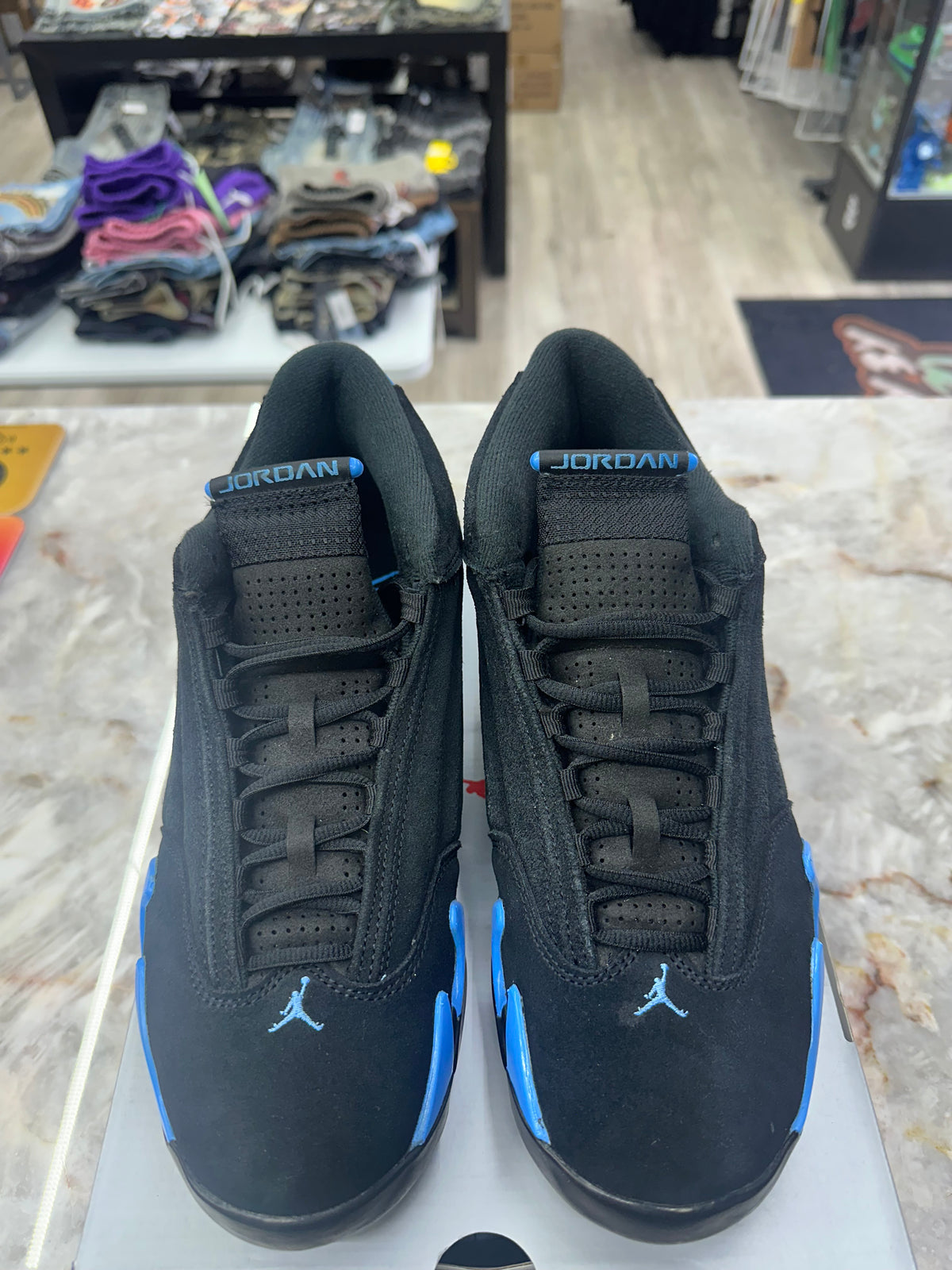 Air Jordan 14 Retro "Black University Blue" *Size 11 Preowned* 487471-007