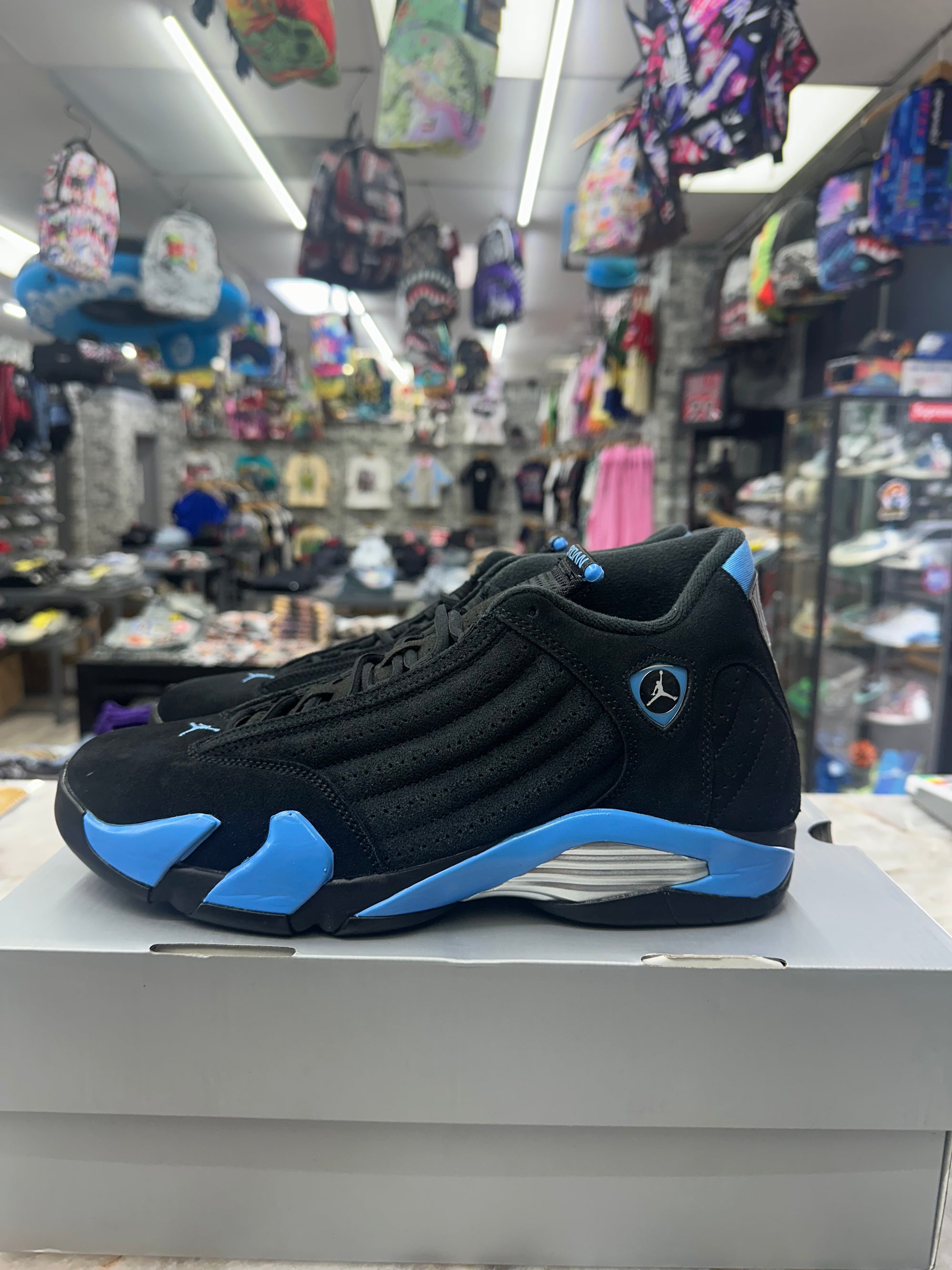 Air Jordan 14 Retro "Black University Blue" *Size 11 Preowned* 487471-007