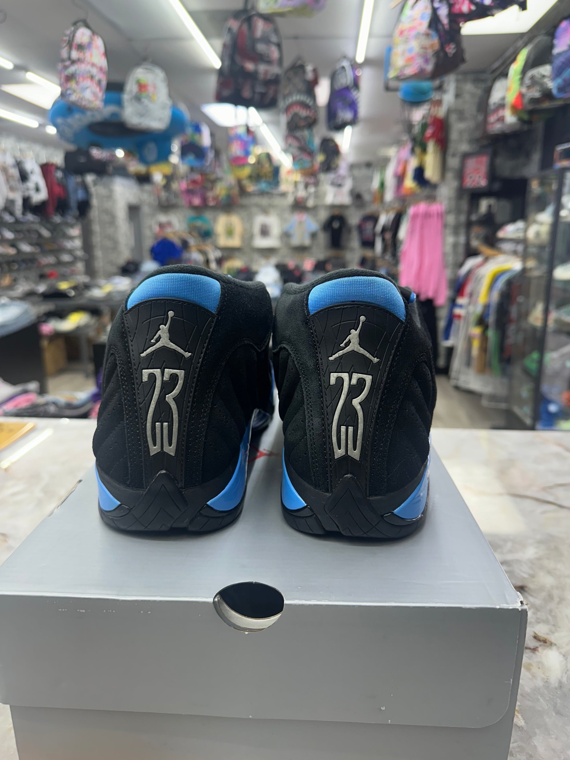 Air Jordan 14 Retro "Black University Blue" *Size 11 Preowned* 487471-007