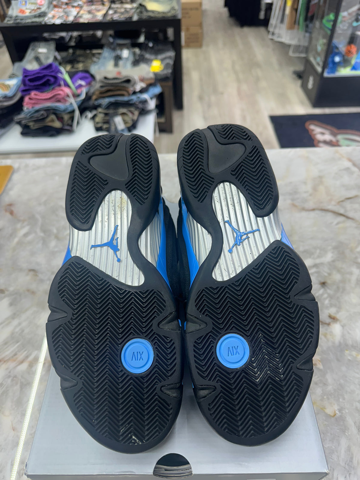 Air Jordan 14 Retro "Black University Blue" *Size 11 Preowned* 487471-007