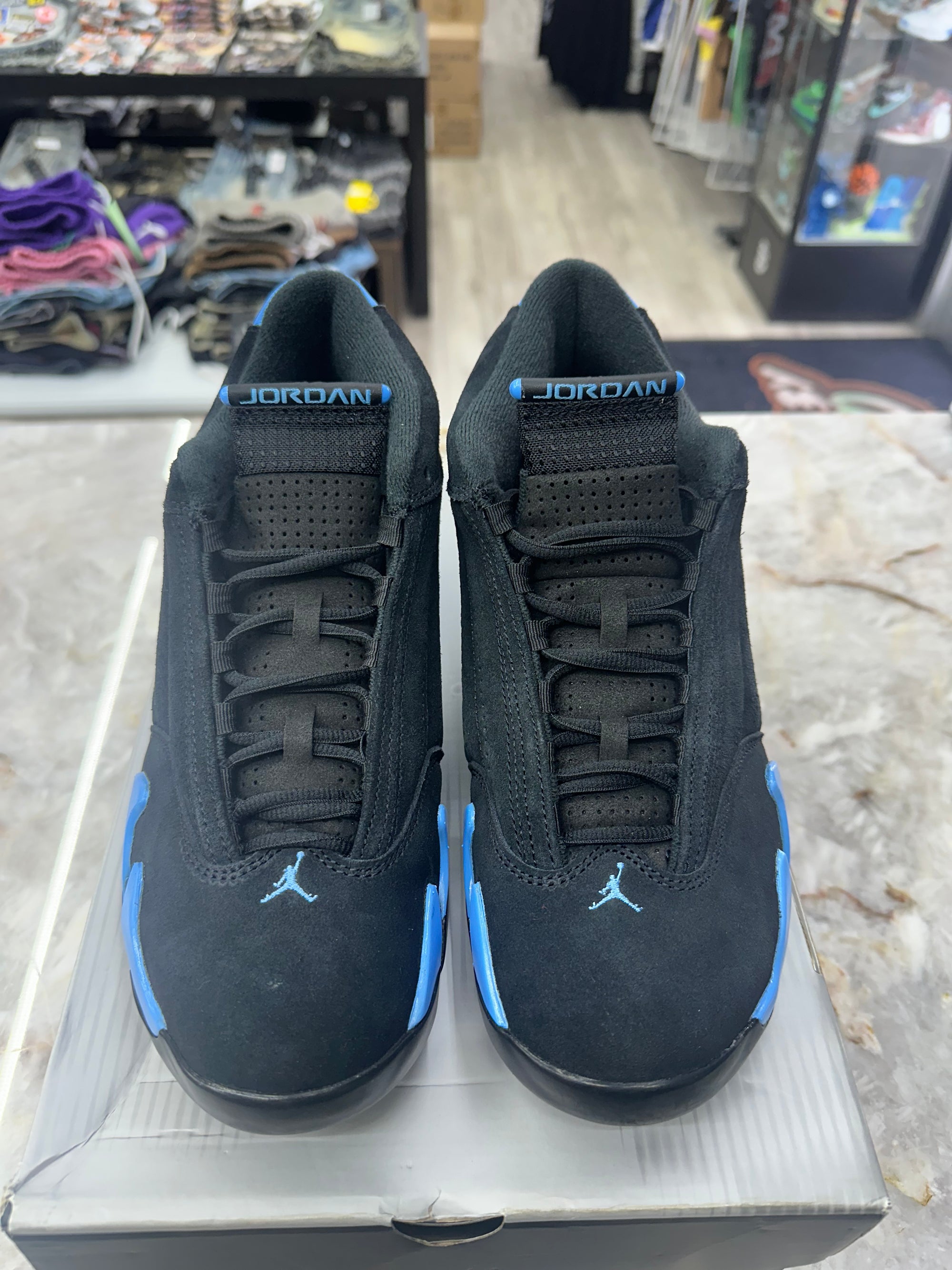 Air Jordan 14 Retro "Black University Blue" *Size 10 Preowned* 487471-007