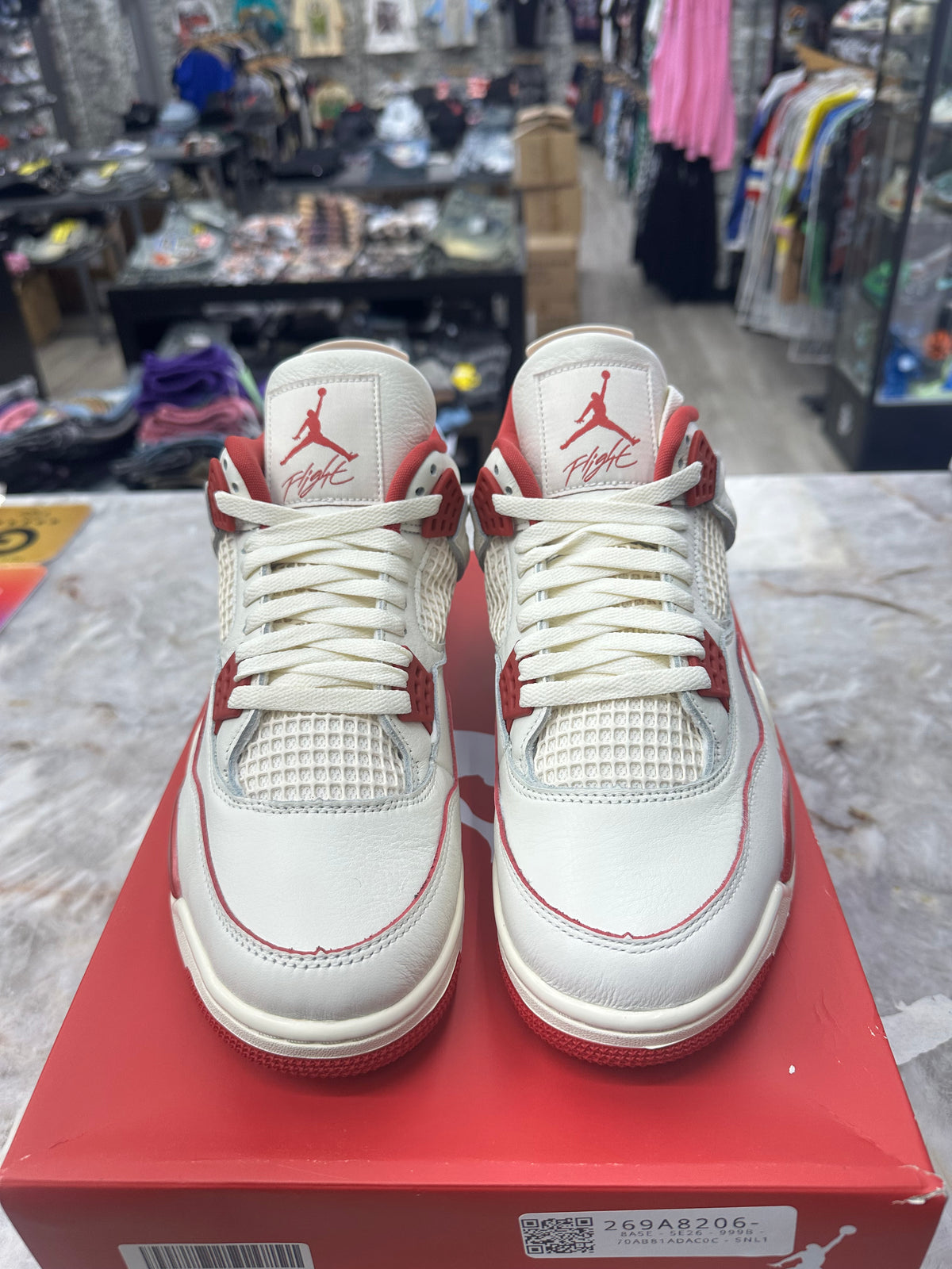 Air Jordan 4 Retro "Valentine's Day Sierra Red (Women's)" *Size 10 Preowned* HV0823-108