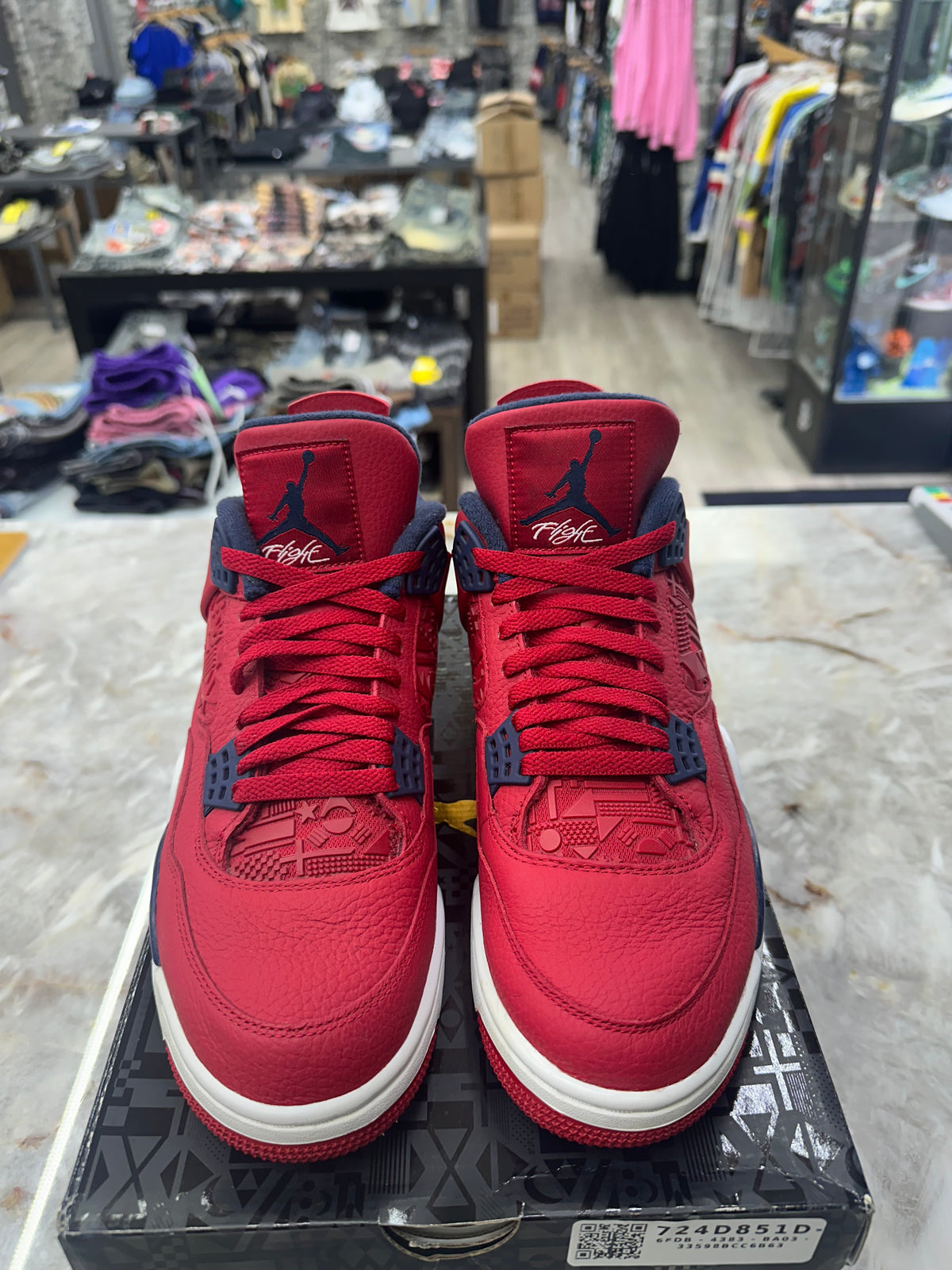 Air Jordan 4 Retro "FIBA" *Size 10.5 Preowned* CI1184-617