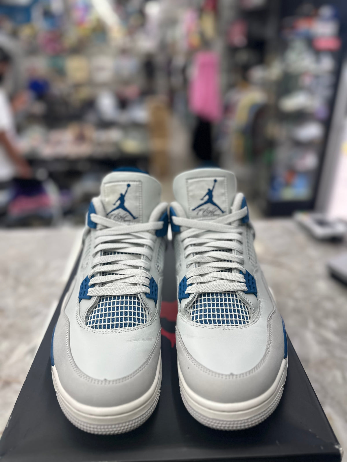 Air Jordan 4 Retro "Military Blue" *Size 12 Preowned* FV5029-141